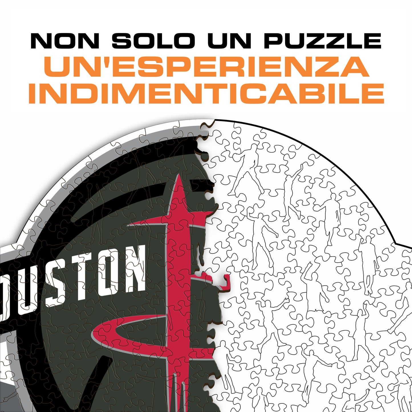 Houston Rockets™ Logo - Puzzle di Legno