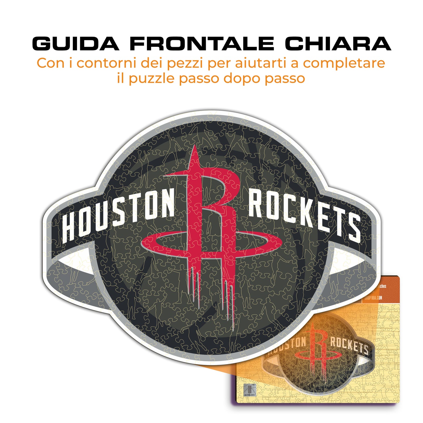 Houston Rockets™ Logo - Puzzle di Legno
