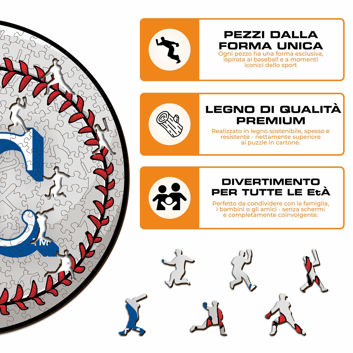 Kansas City Royals™ Palla - Puzzle di Legno