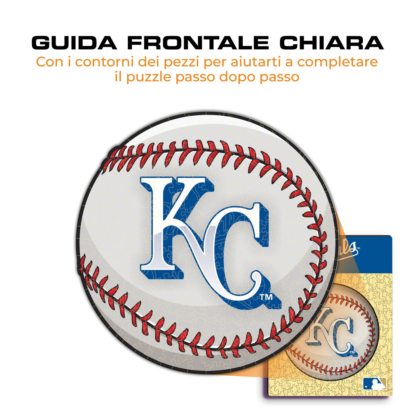 Kansas City Royals™ Palla - Puzzle di Legno