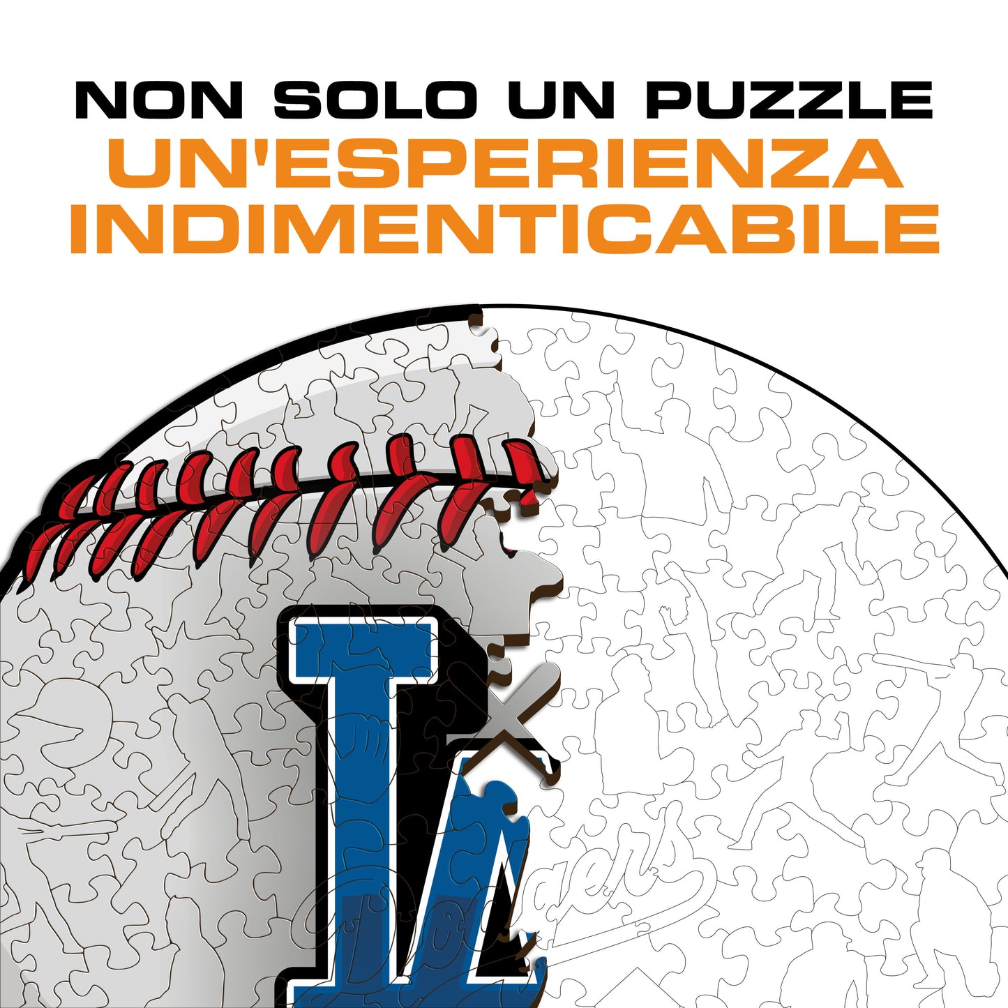 Los Angeles Dodgers™ Palla - Puzzle di Legno