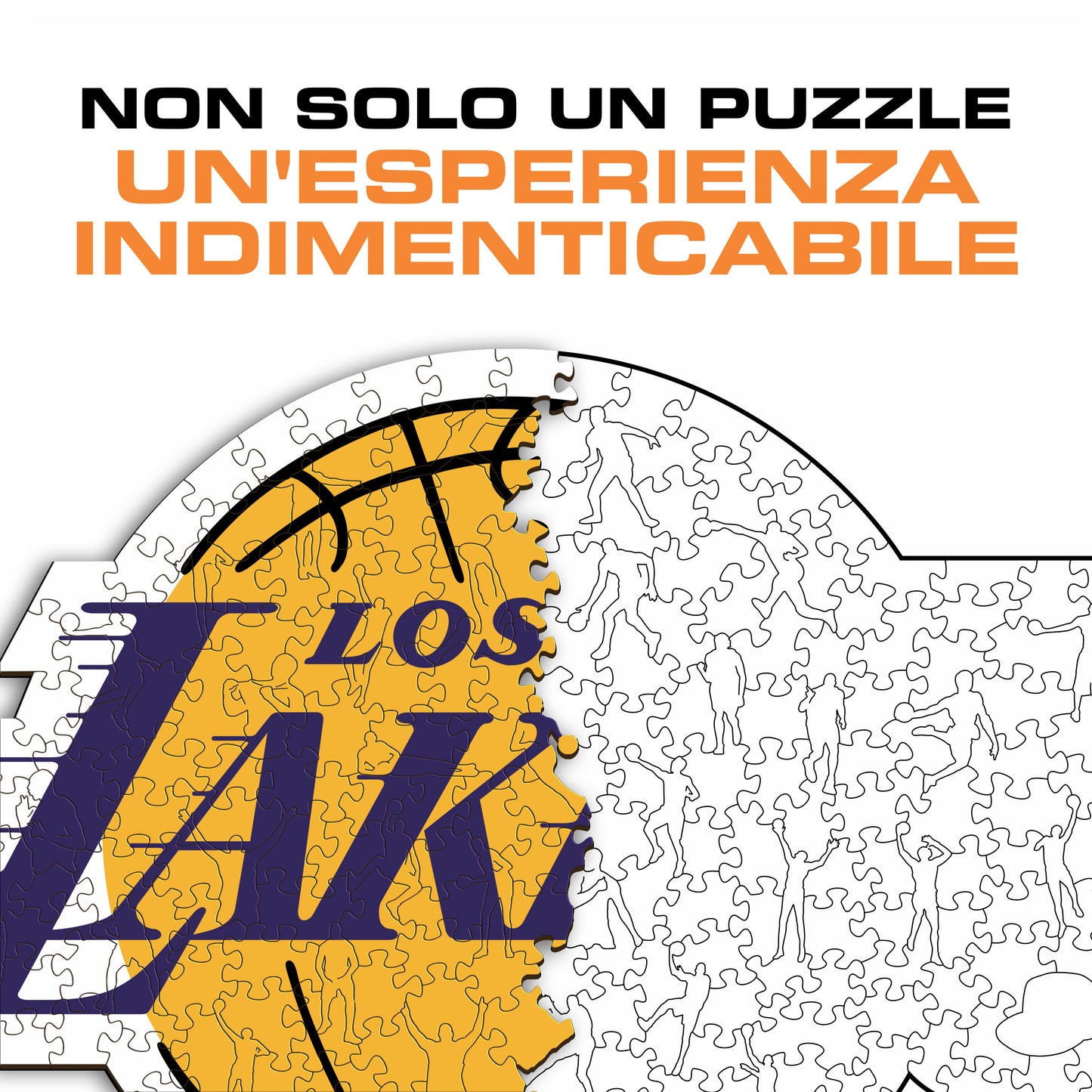 Los Angeles Lakers™ Logo - Puzzle di Legno