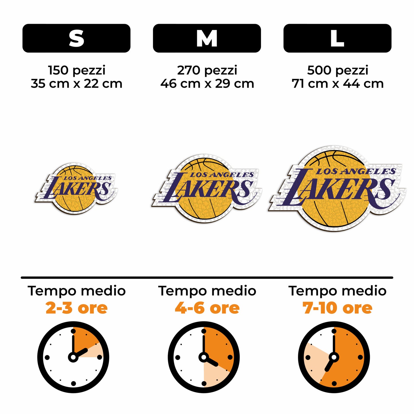 Los Angeles Lakers™ Logo - Puzzle di Legno