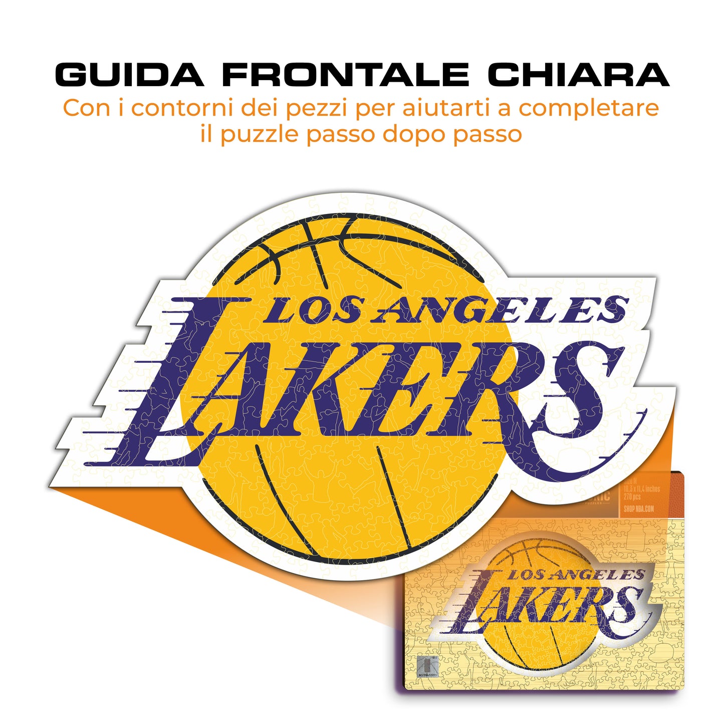 Los Angeles Lakers™ Logo - Puzzle di Legno