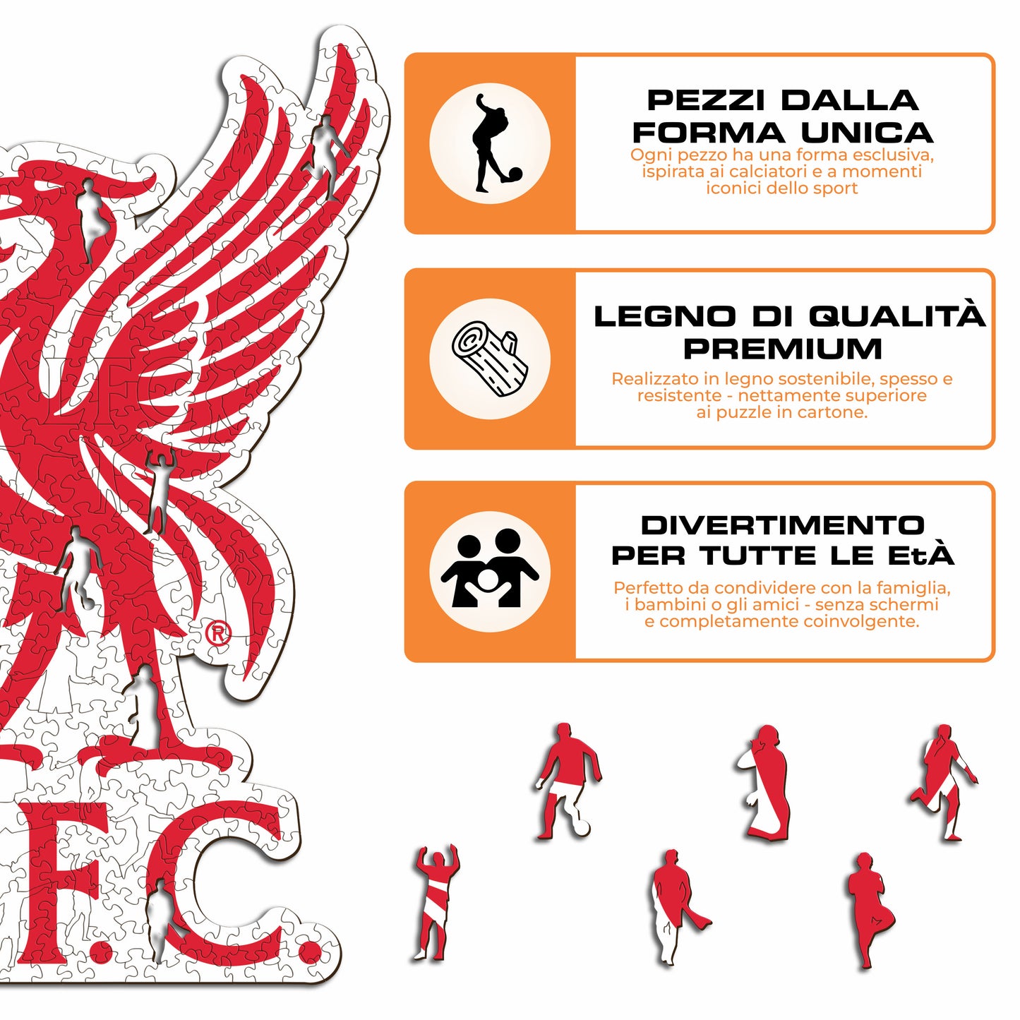 Logo Classic Liverpool® - Puzzle di Legno