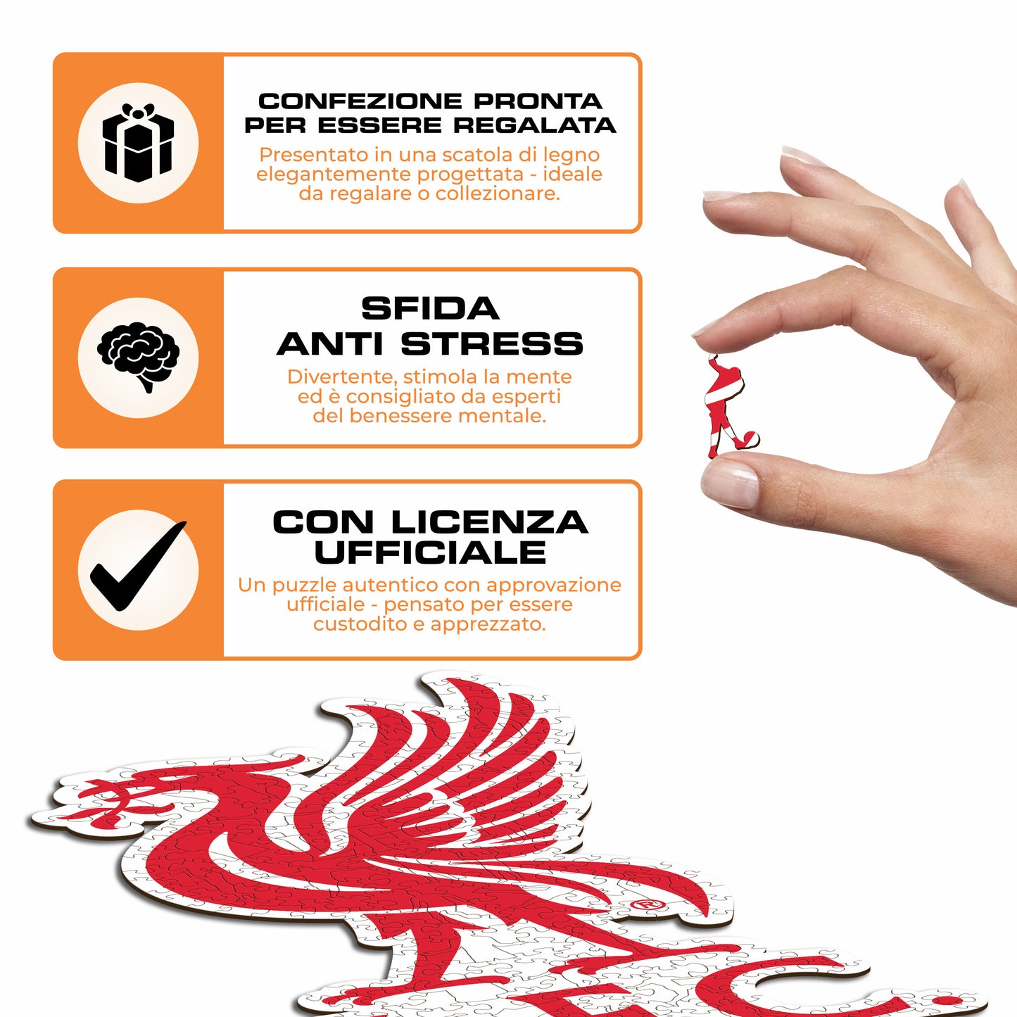 Logo Classic Liverpool® - Puzzle di Legno