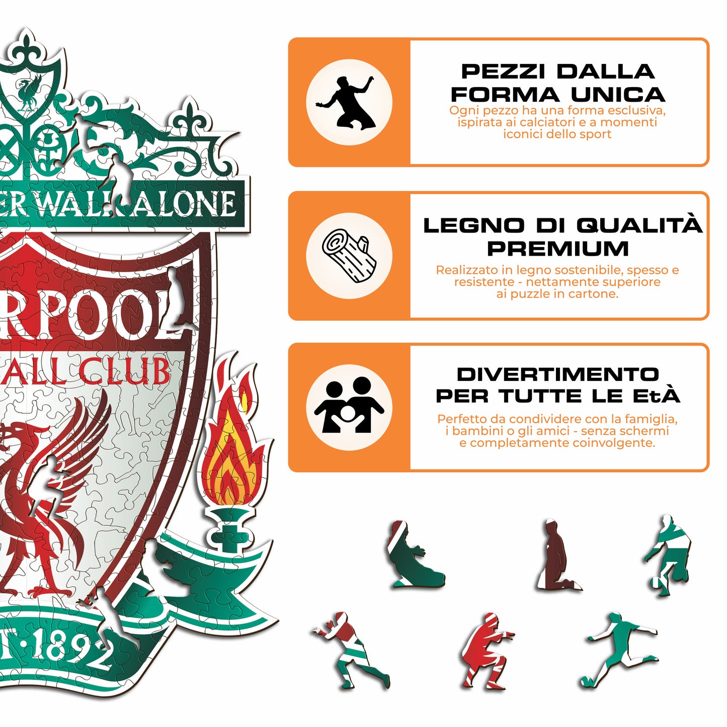 Logo Liverpool® - Puzzle di Legno