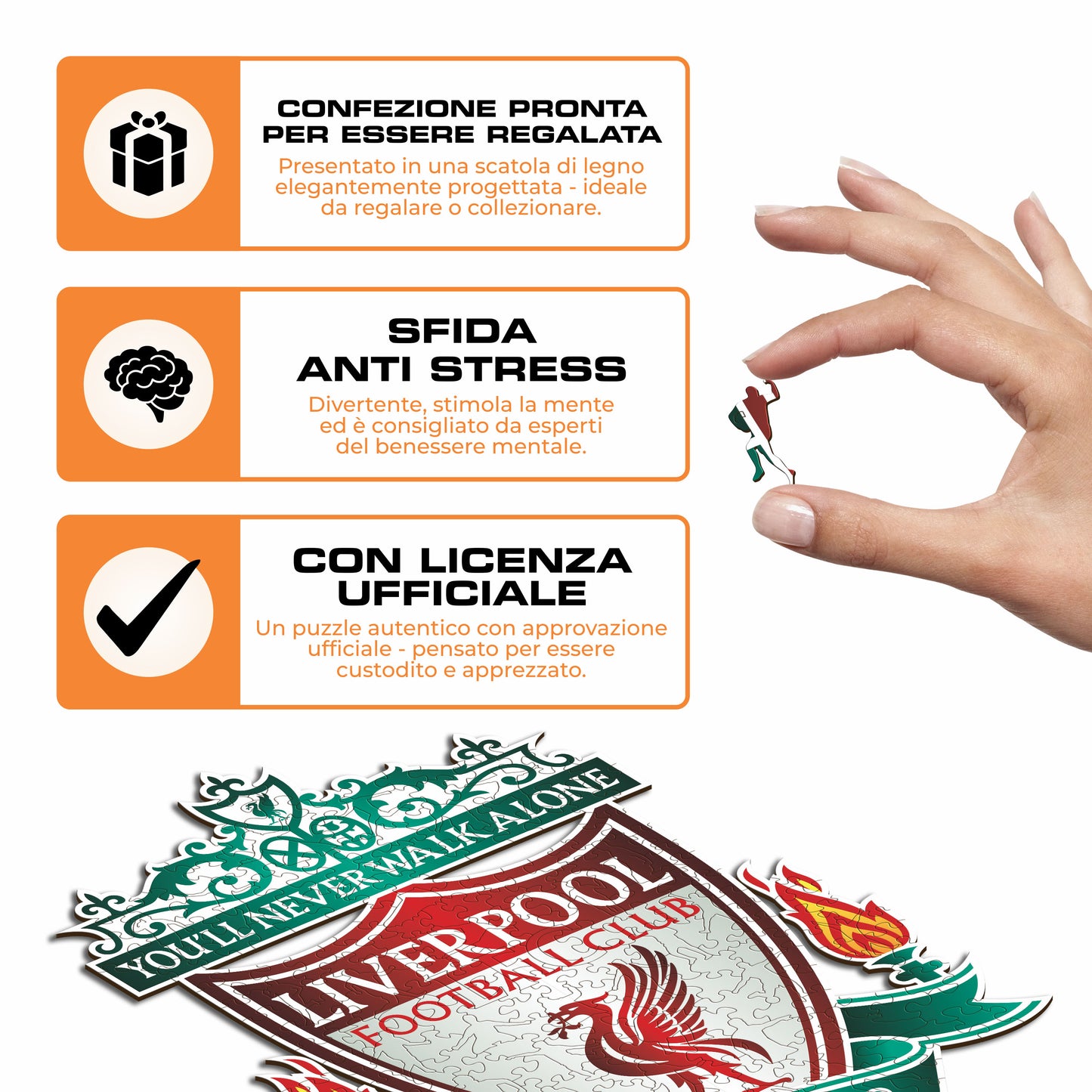 Logo Liverpool® - Puzzle di Legno