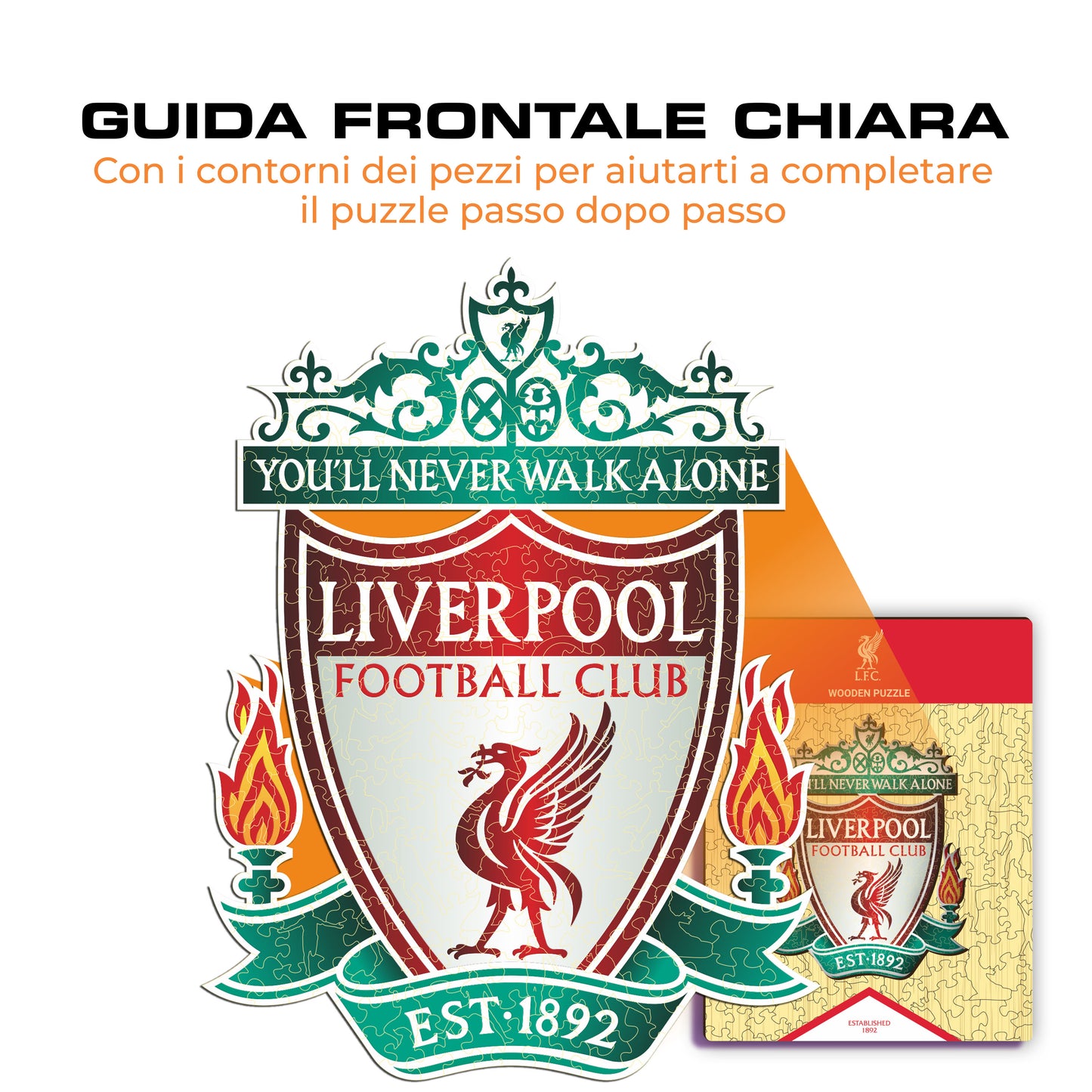 Logo Liverpool® - Puzzle di Legno