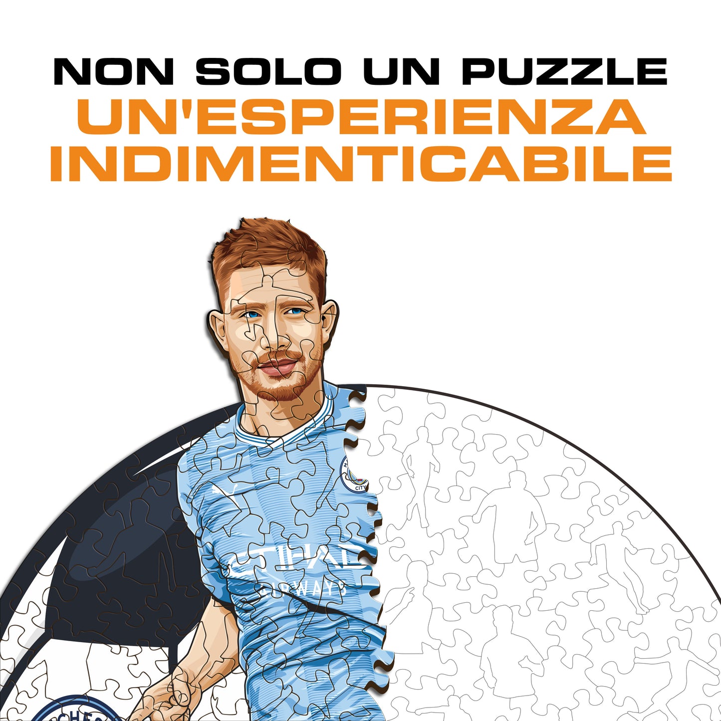 Kevin De Bruyne - Puzzle di Legno
