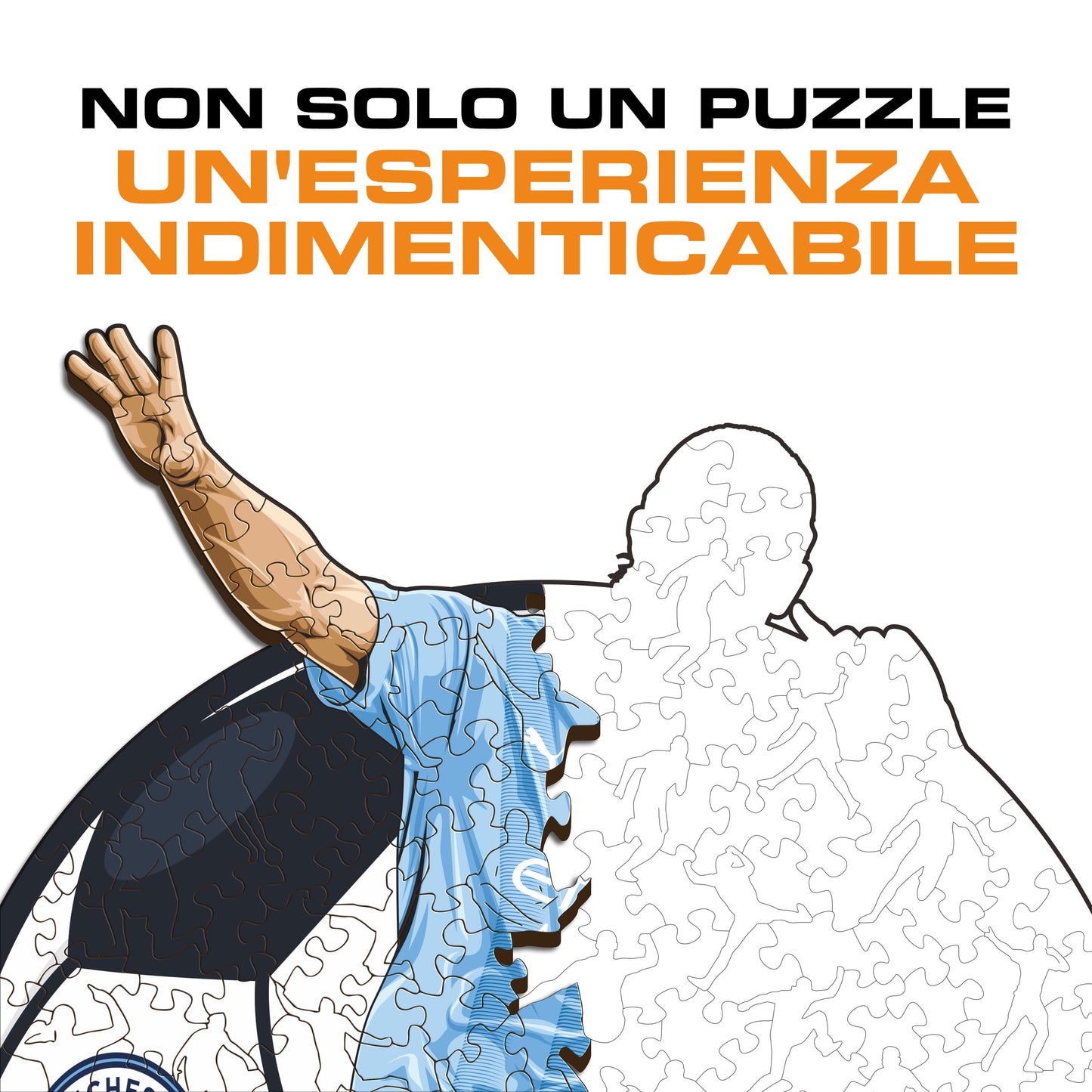 Erling Haaland - Puzzle di Legno