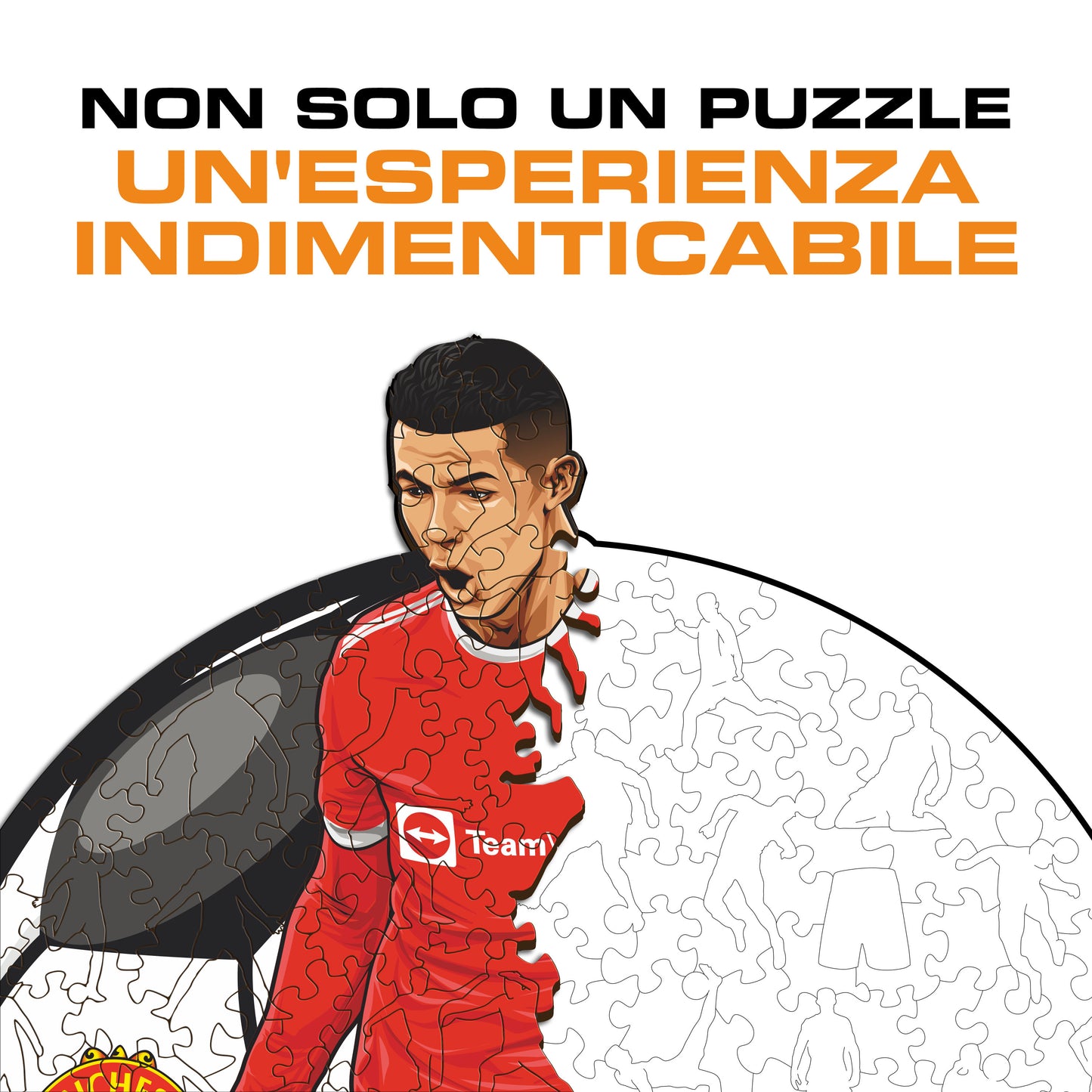 Cristiano Ronaldo - Puzzle di Legno