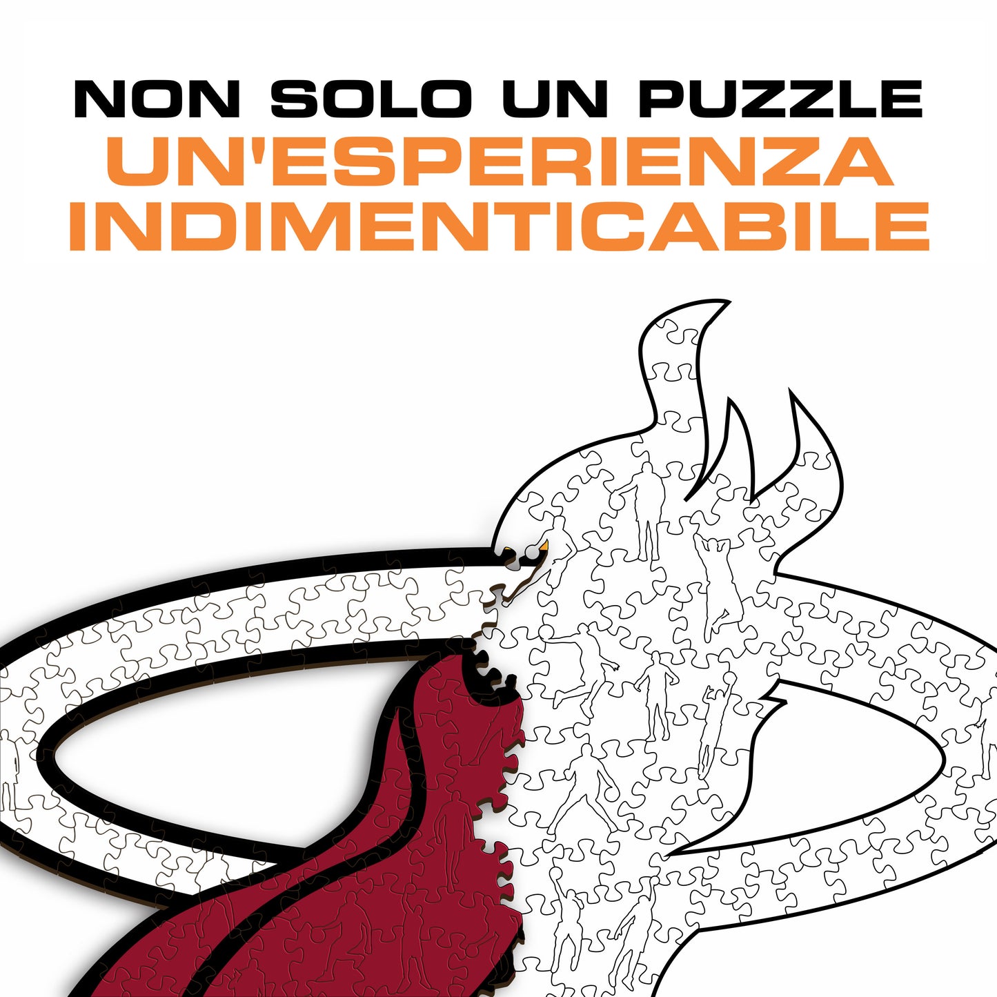 Miami Heat™ Logo - Puzzle di Legno