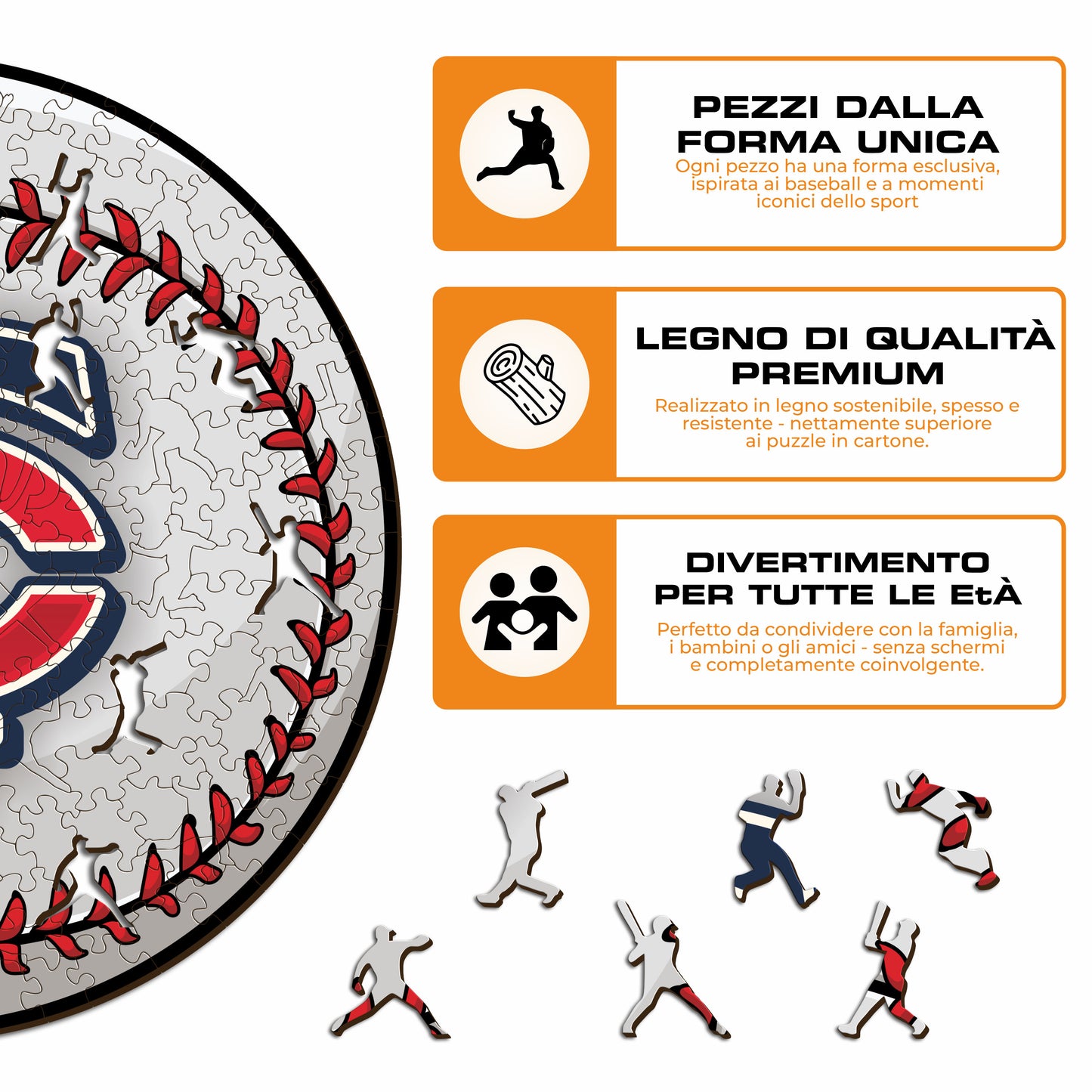 Minnesota Twins™ Palla - Puzzle di Legno