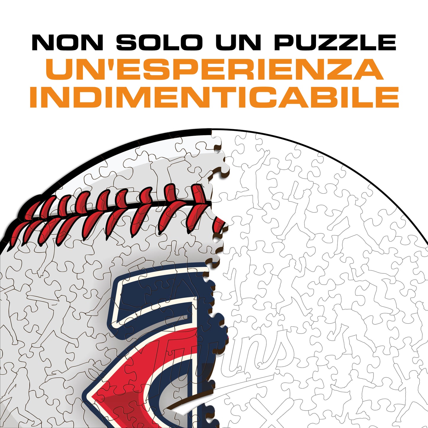 Minnesota Twins™ Palla - Puzzle di Legno