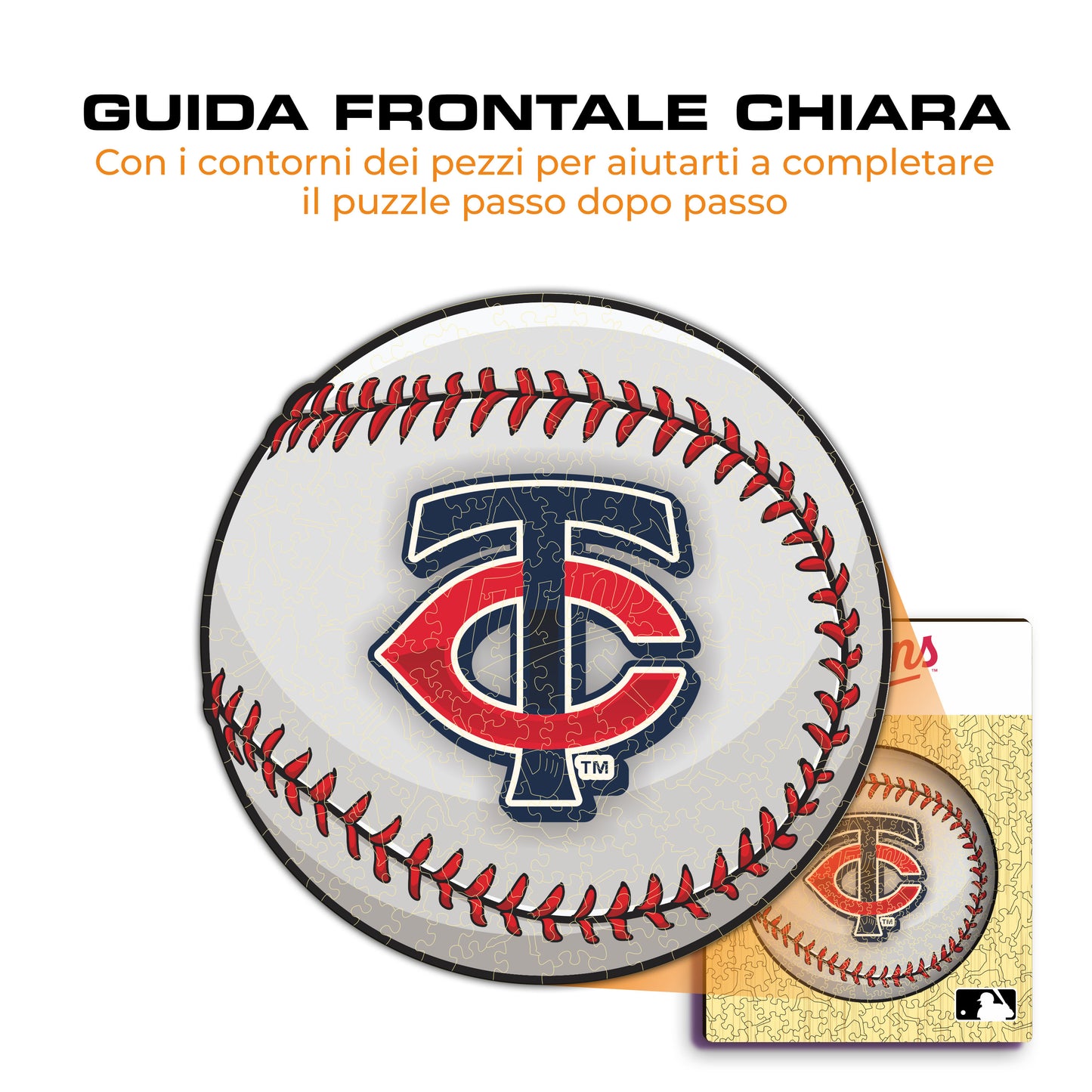 Minnesota Twins™ Palla - Puzzle di Legno