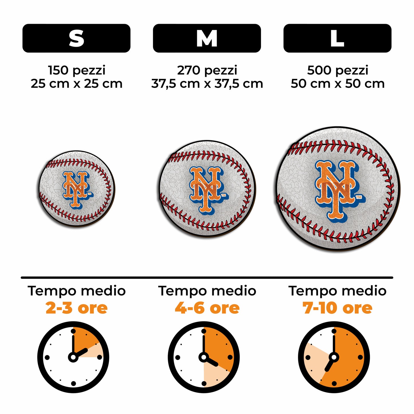 New York Mets™ Palla - Puzzle di Legno