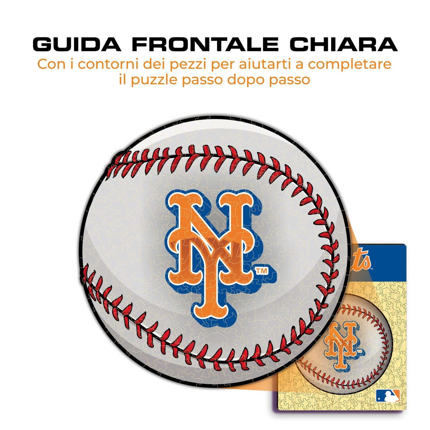 New York Mets™ Palla - Puzzle di Legno