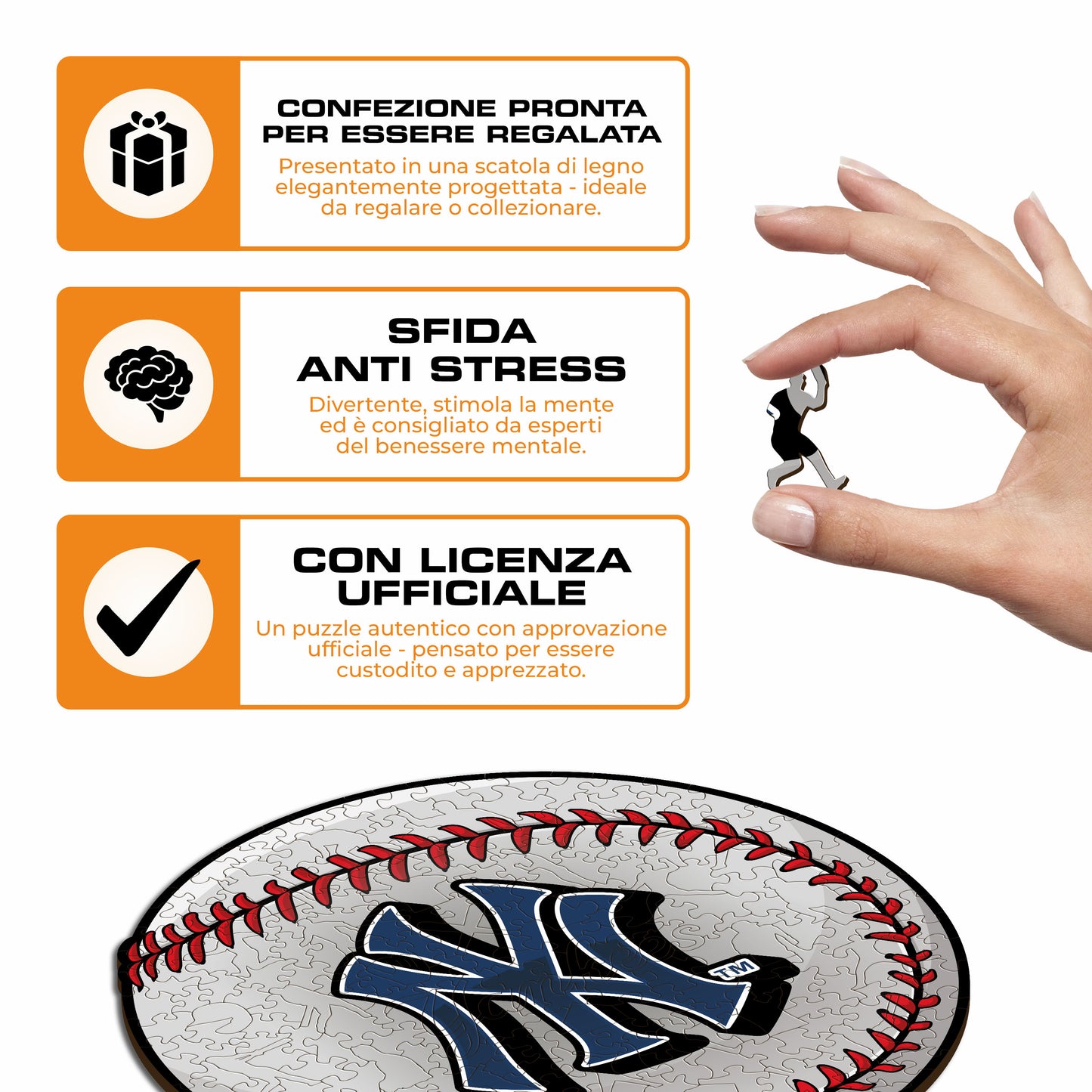 New York Yankees™ Palla - Puzzle di Legno