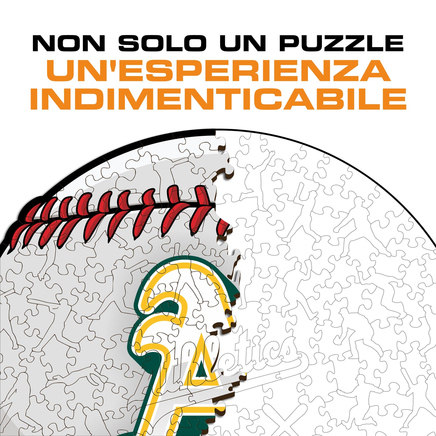 Oakland Athletics™ Palla - Puzzle di Legno
