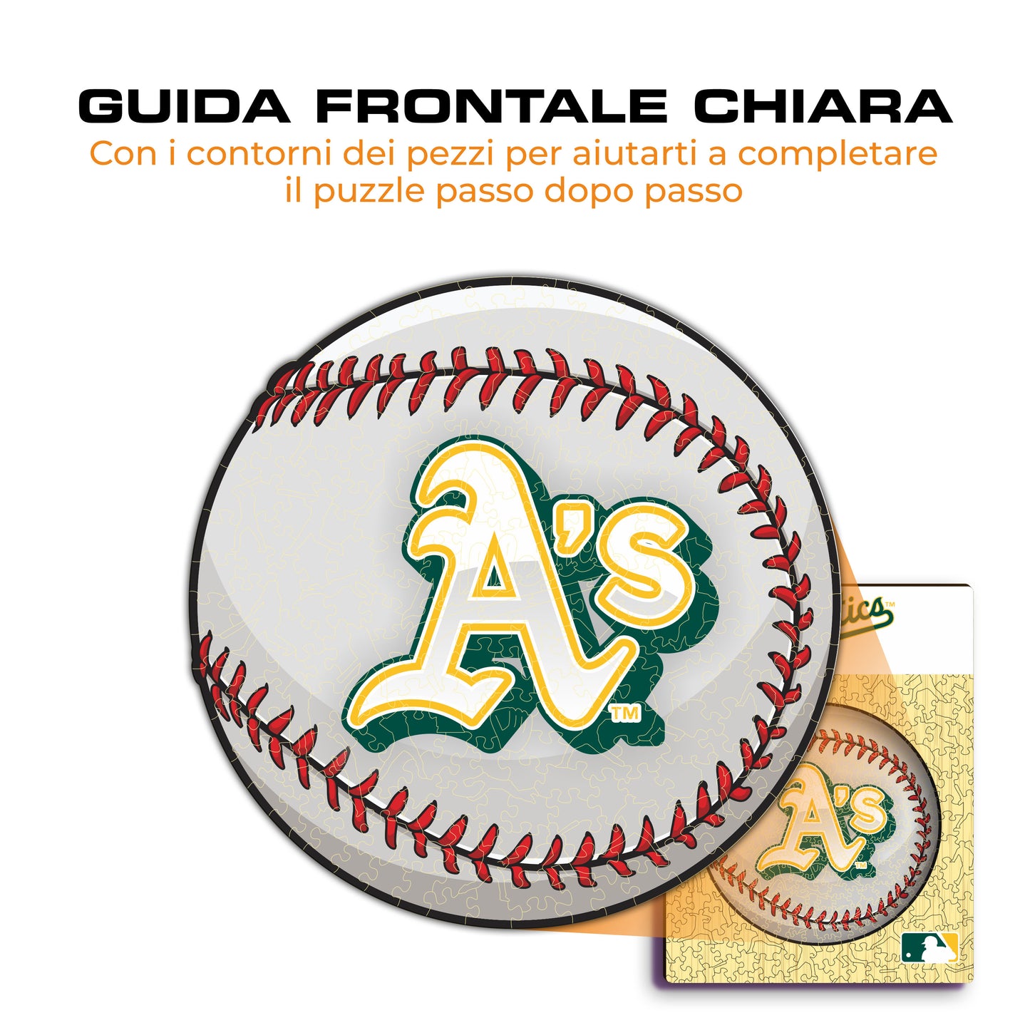 Oakland Athletics™ Palla - Puzzle di Legno