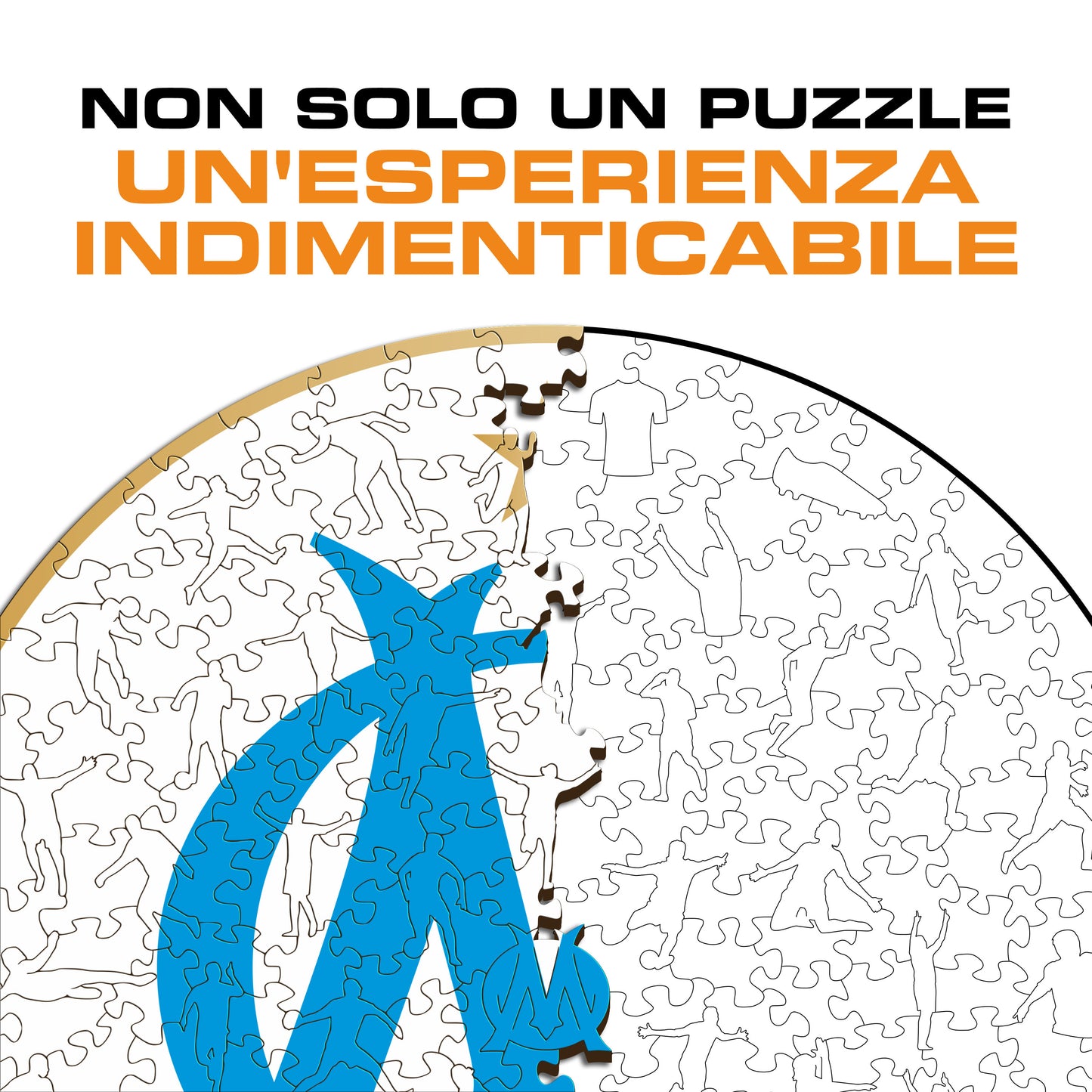 Logo Olympique de Marseille® - Puzzle di Legno