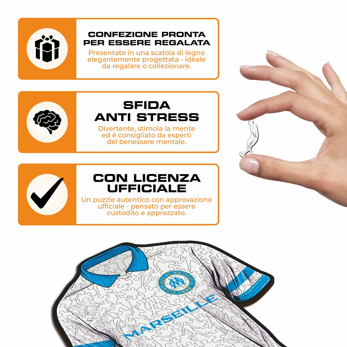 Maglia Olympique de Marseille® - Puzzle di Legno