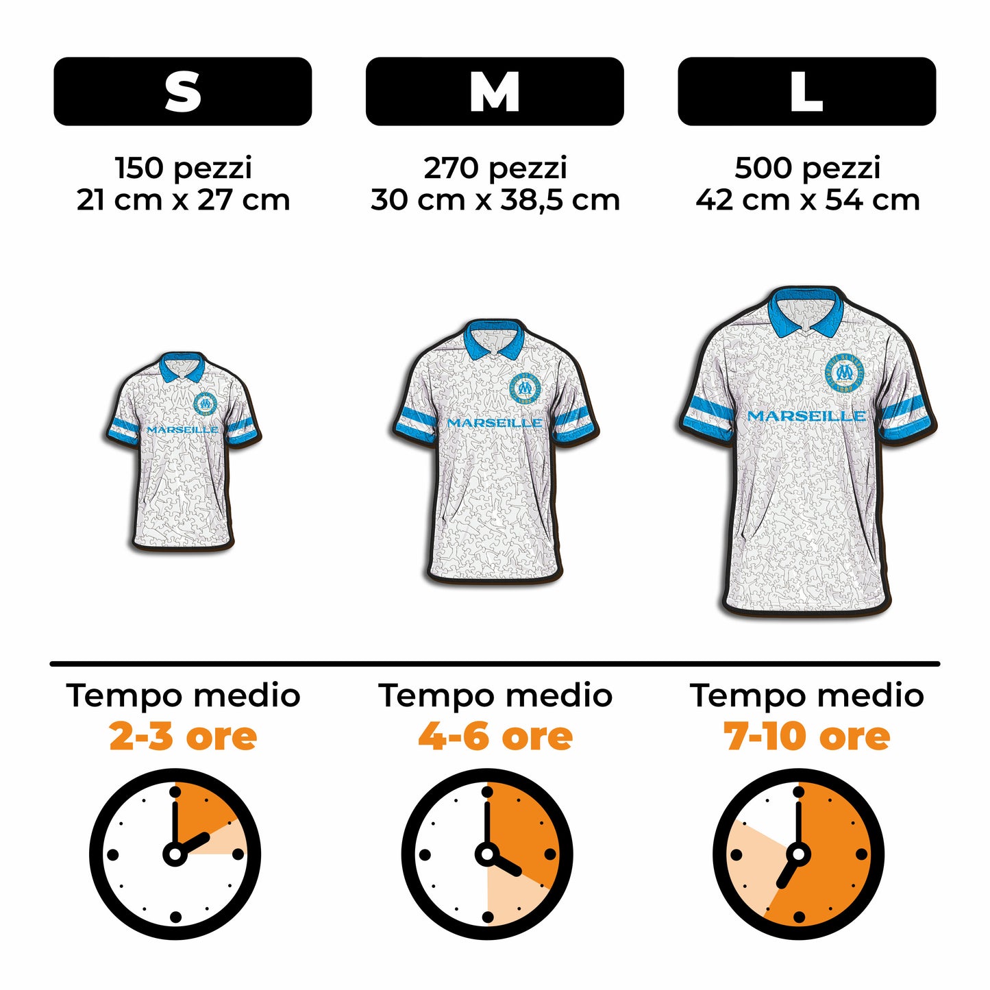 Maglia Olympique de Marseille® - Puzzle di Legno