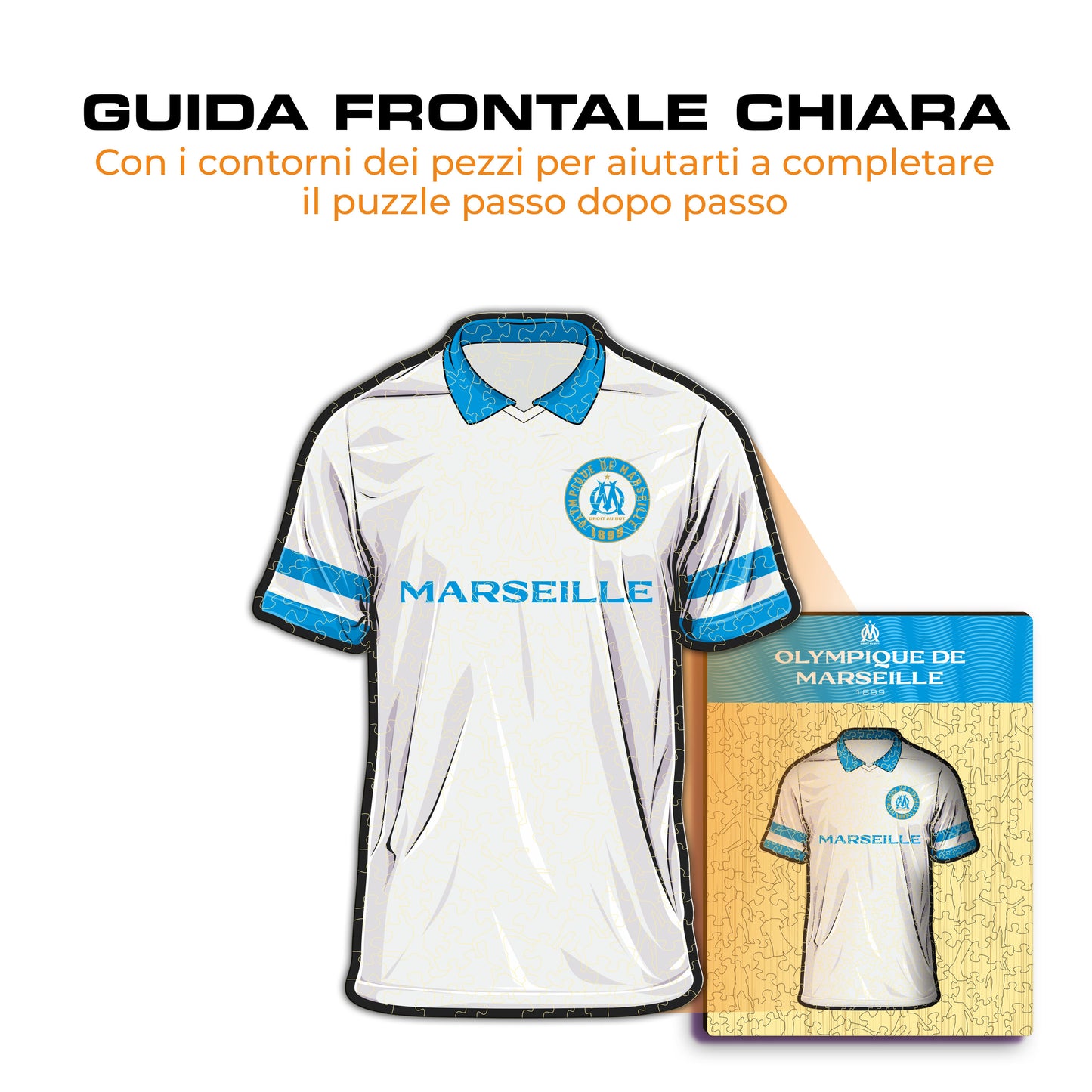 Maglia Olympique de Marseille® - Puzzle di Legno