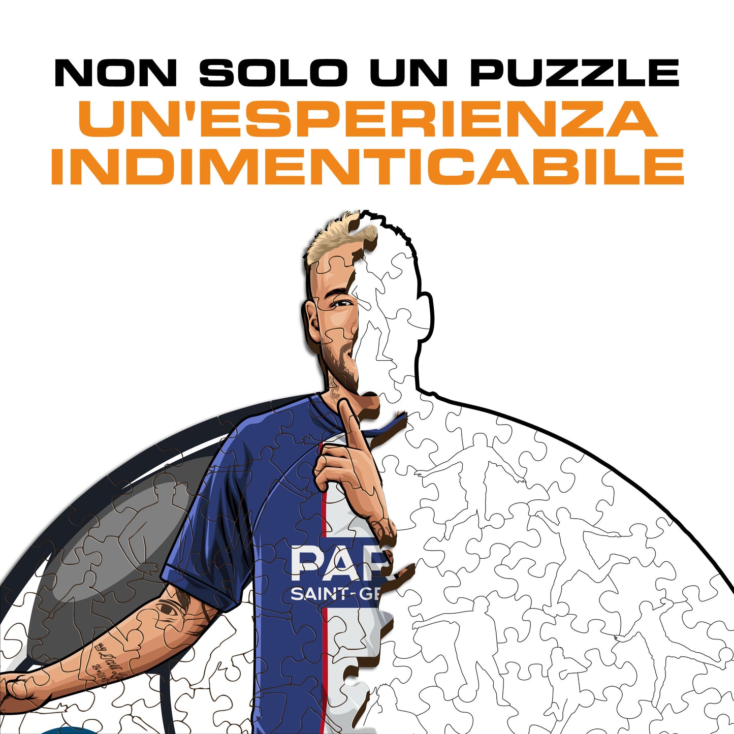 Neymar Jr. - Puzzle di Legno