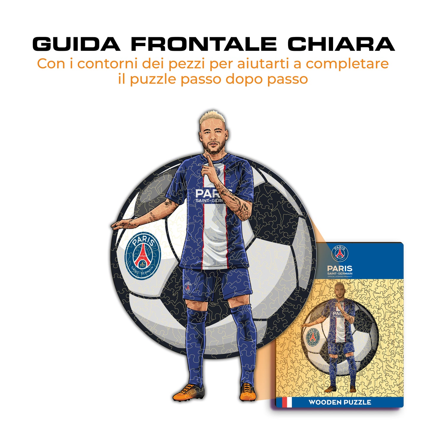 Neymar Jr. - Puzzle di Legno