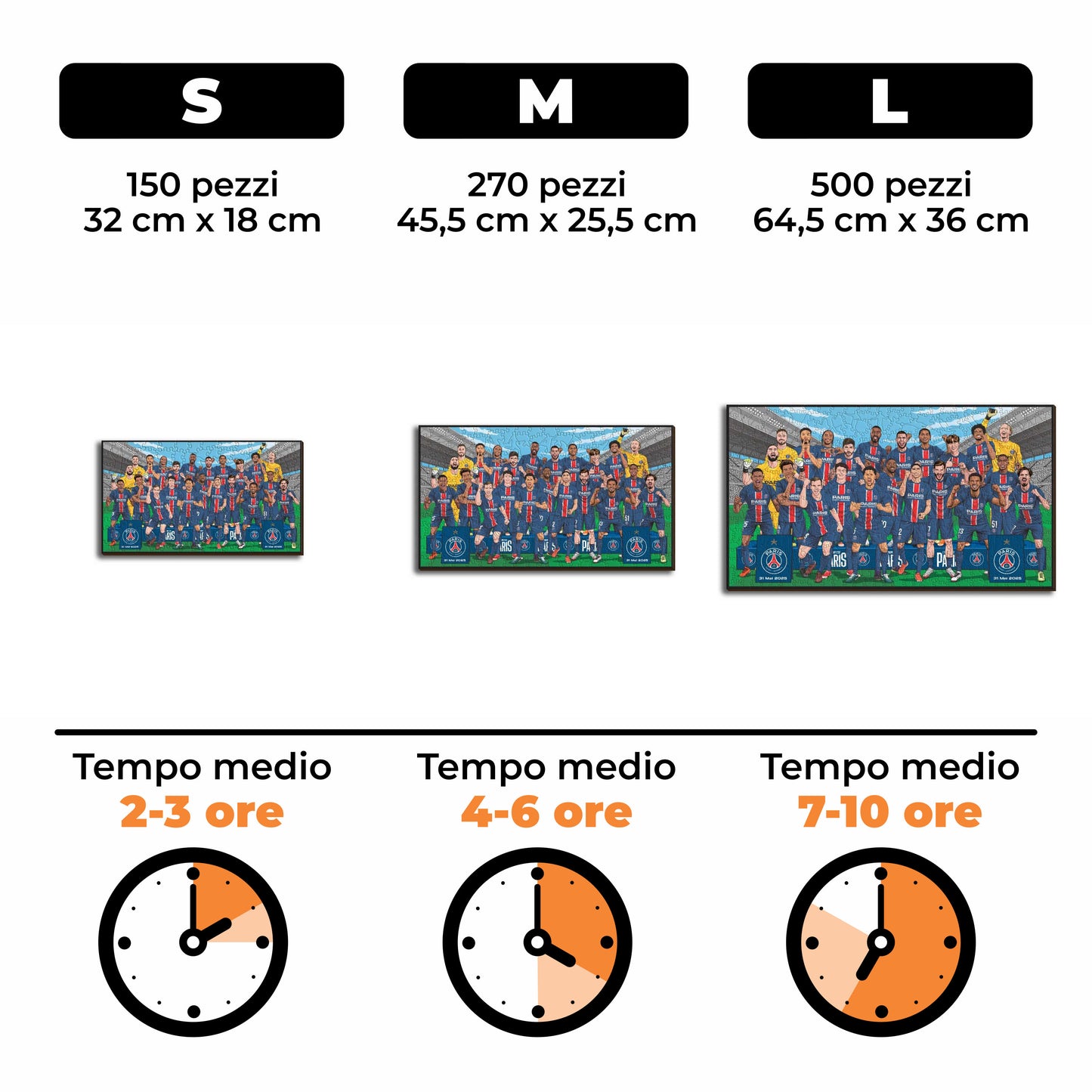 Squadra Paris Saint-Germain® - Puzzle di Legno