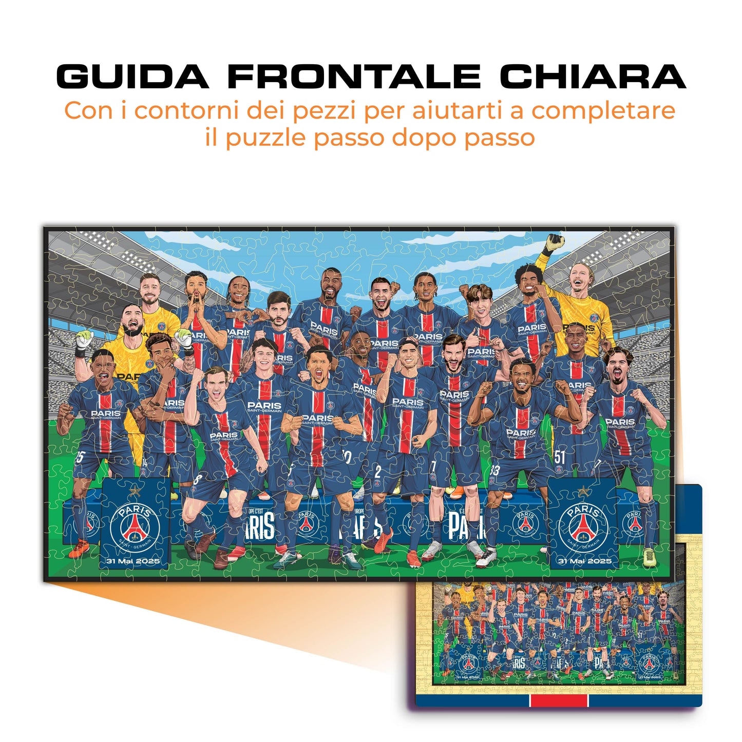 Squadra Paris Saint-Germain® - Puzzle di Legno