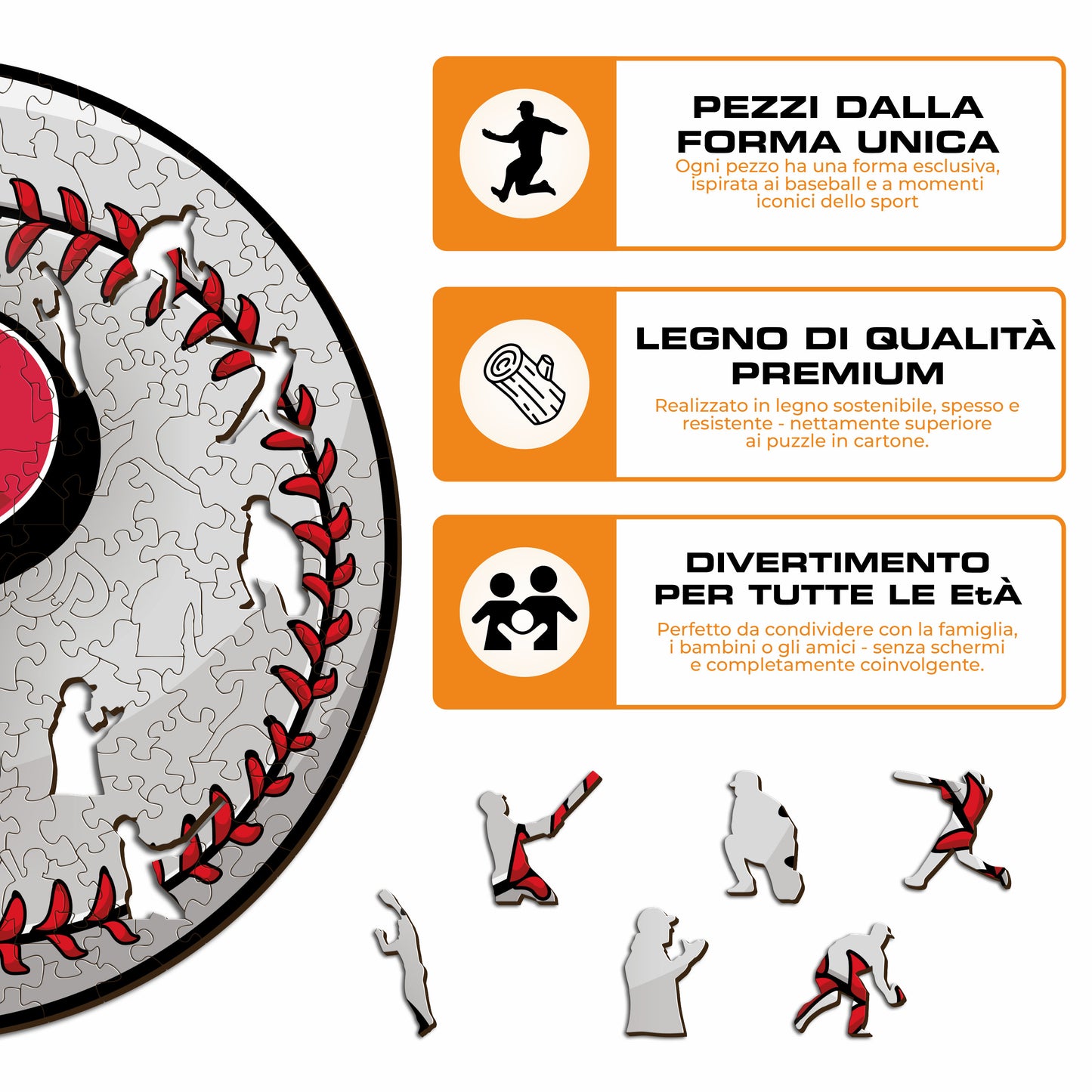 Philadelphia Phillies™ Palla - Puzzle di Legno