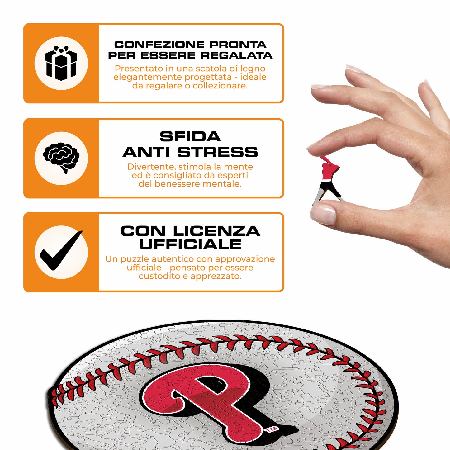 Philadelphia Phillies™ Palla - Puzzle di Legno