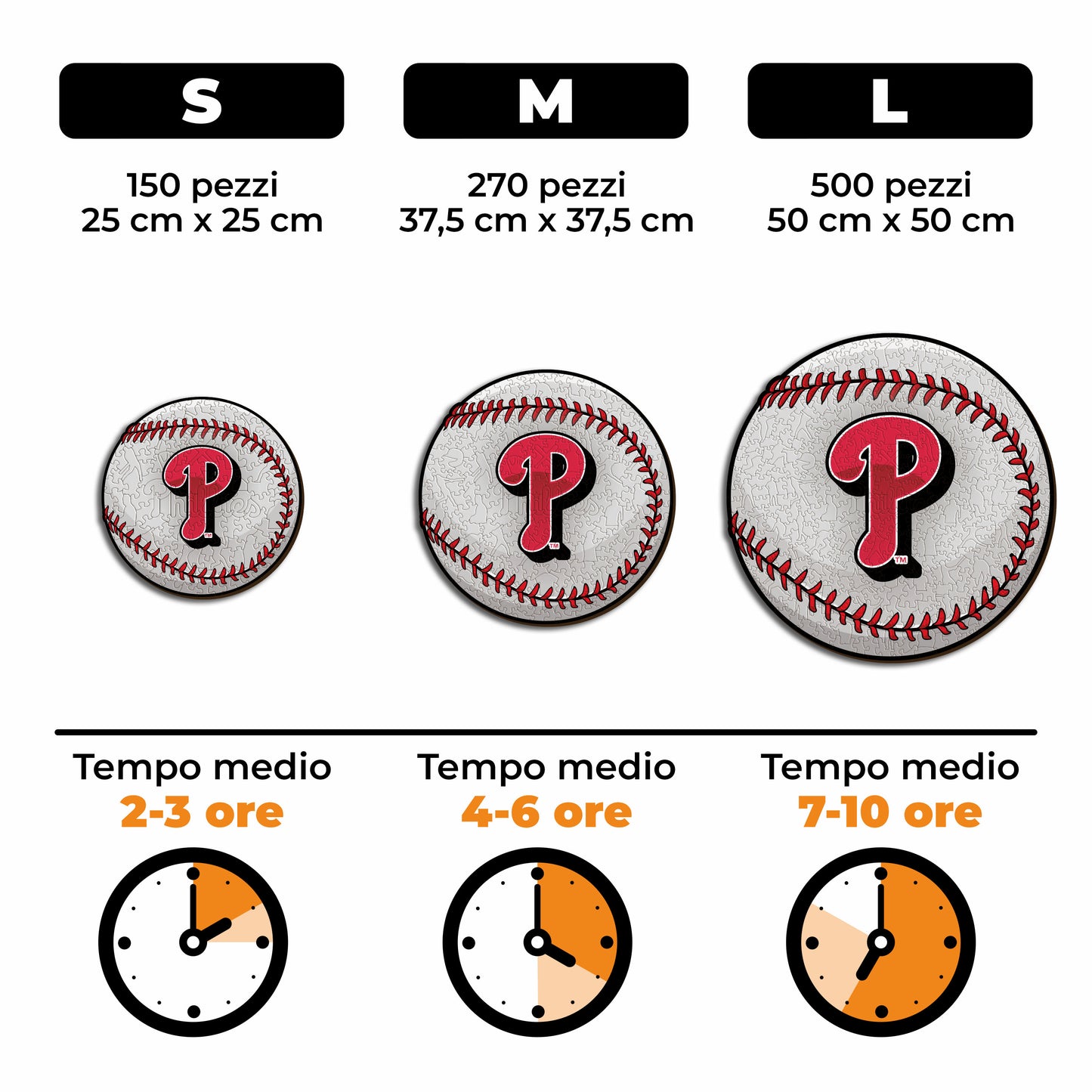 Philadelphia Phillies™ Palla - Puzzle di Legno