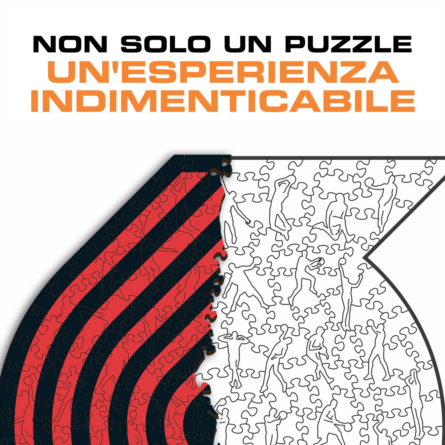 Portland Trail Blazers™ Logo - Puzzle di Legno