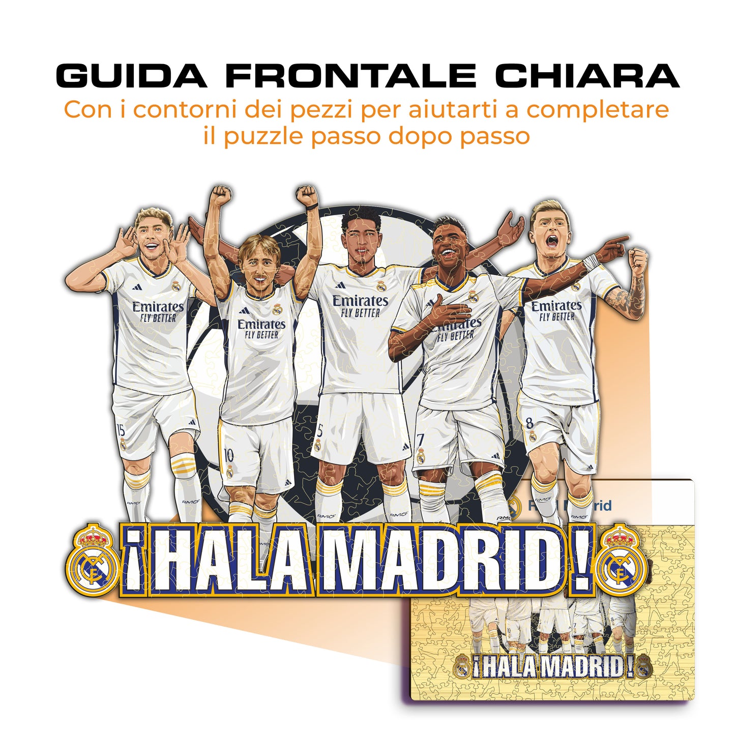 5 Players Real Madrid® - Puzzle di Legno
