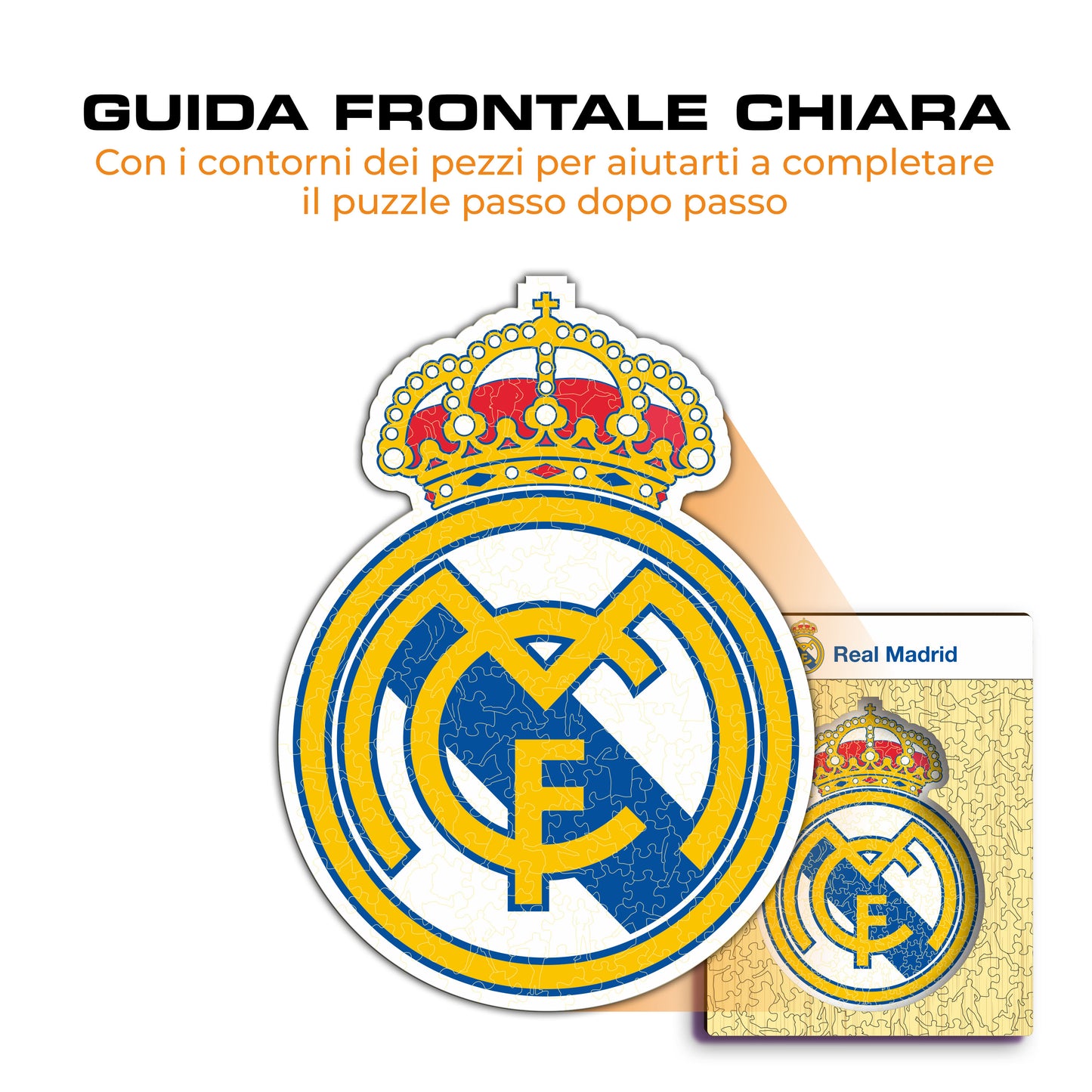 Logo Real Madrid® - Puzzle di Legno