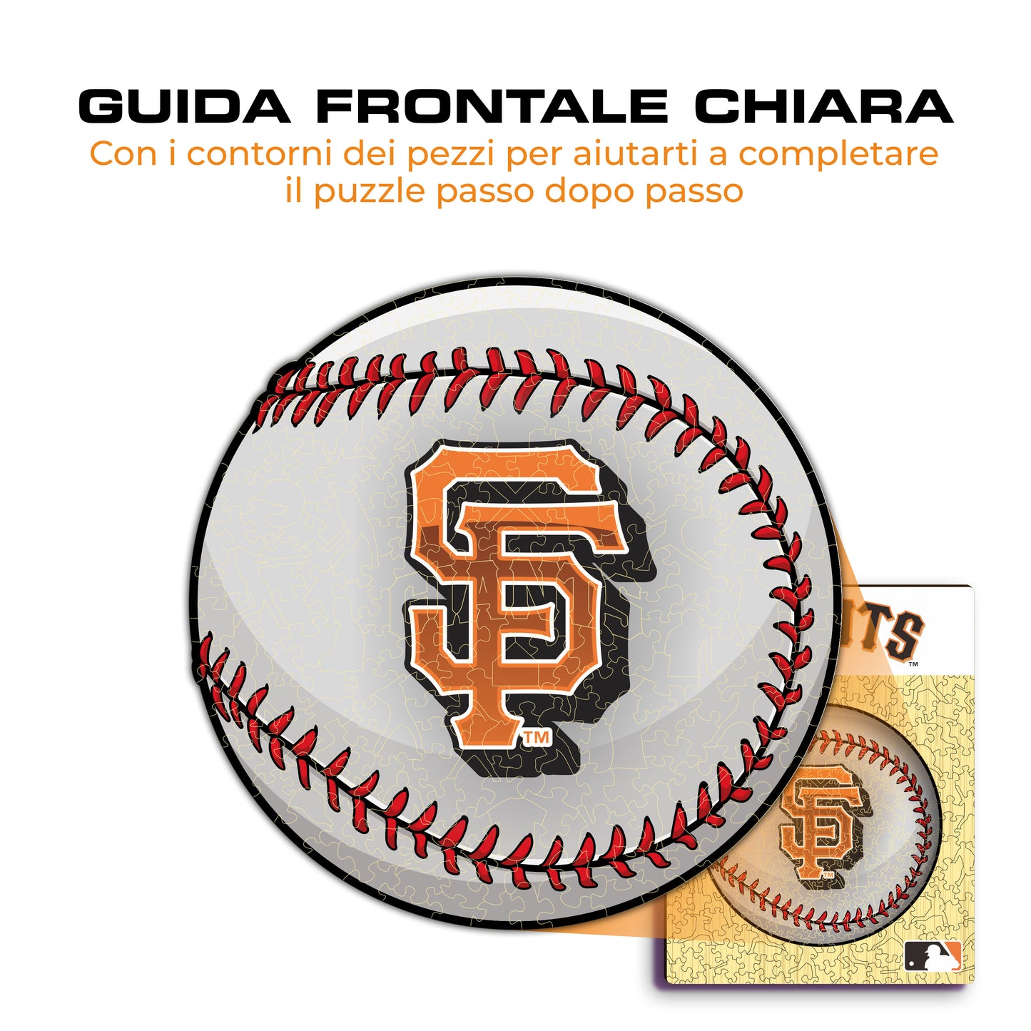 San Francisco Giants™ Palla - Puzzle di Legno