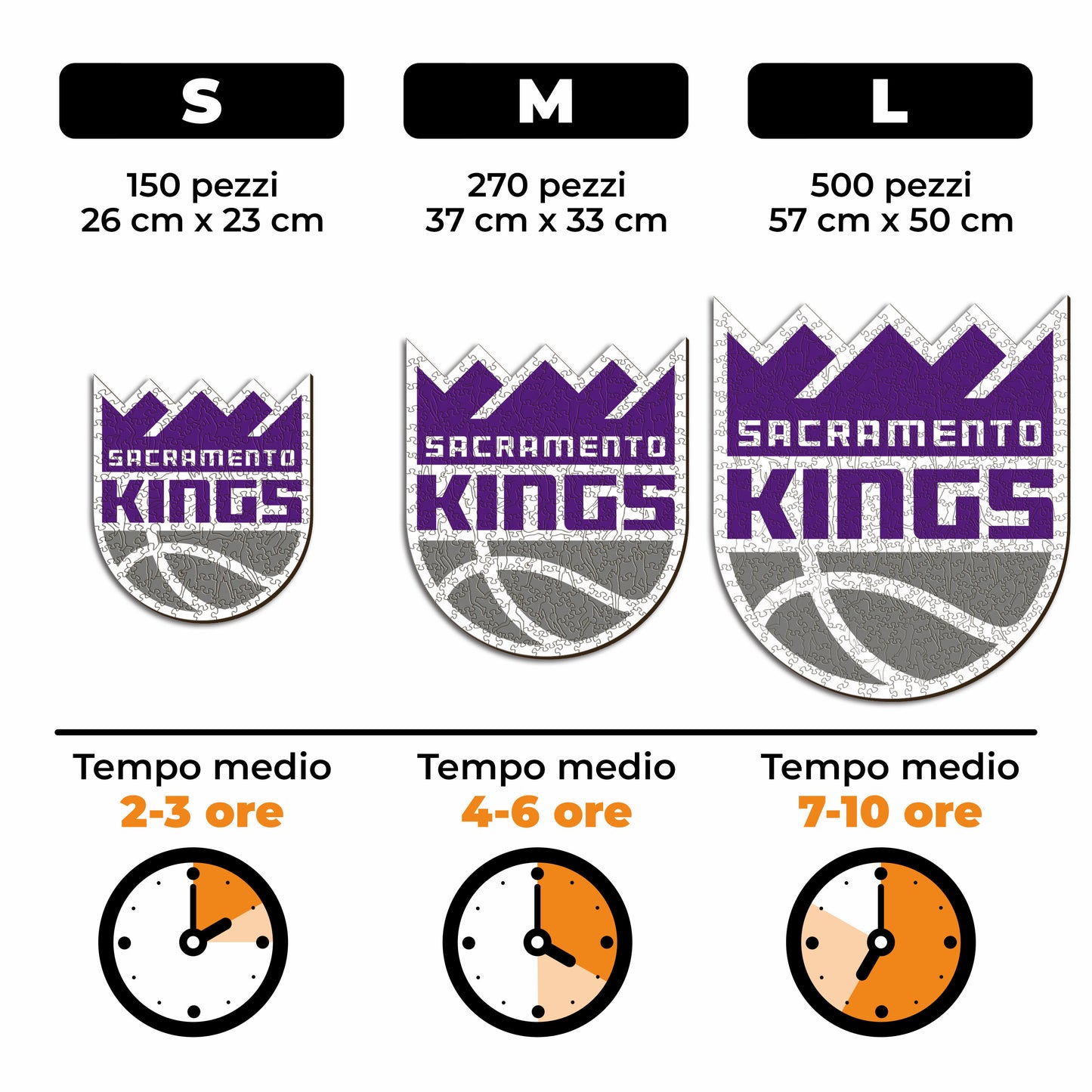 Sacramento Kings™ Logo - Puzzle di Legno