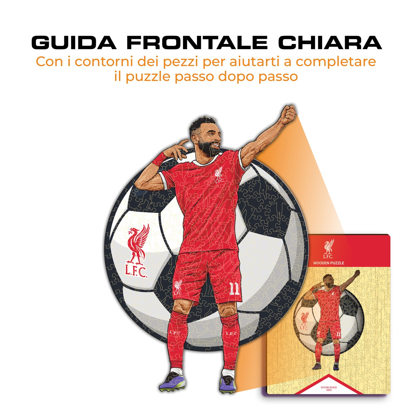 Mohamed Salah - Puzzle di Legno