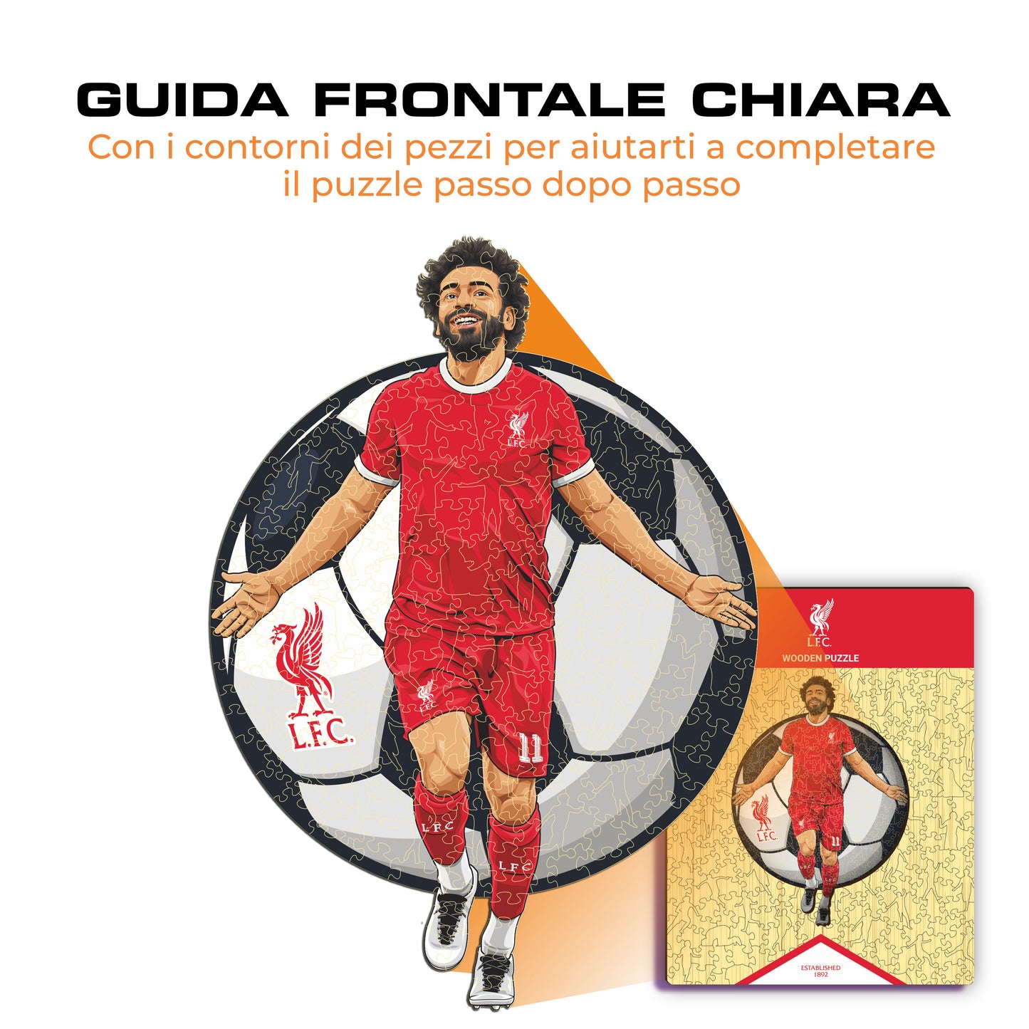 Mohamed Salah - Puzzle di Legno