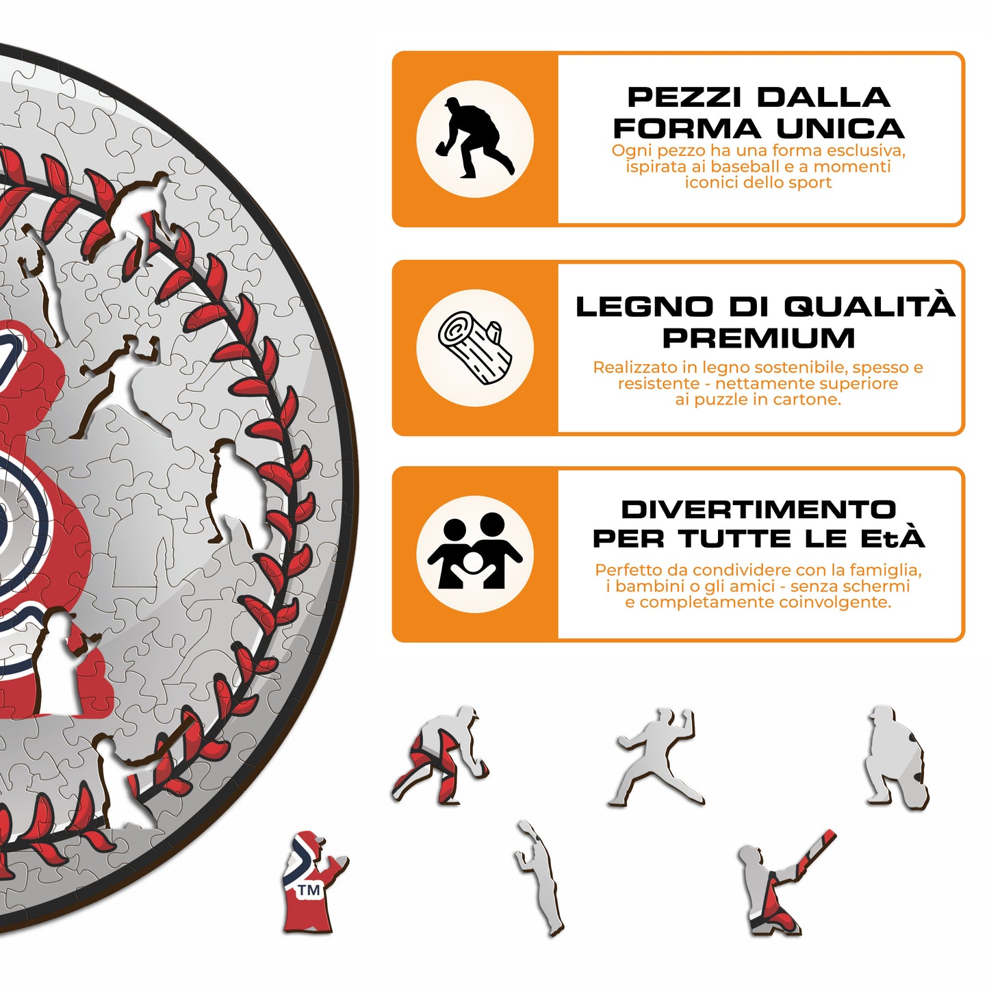 St. Louis Cardinals™ Palla - Puzzle di Legno