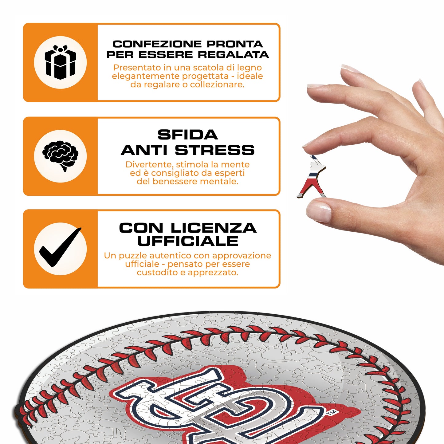 St. Louis Cardinals™ Palla - Puzzle di Legno