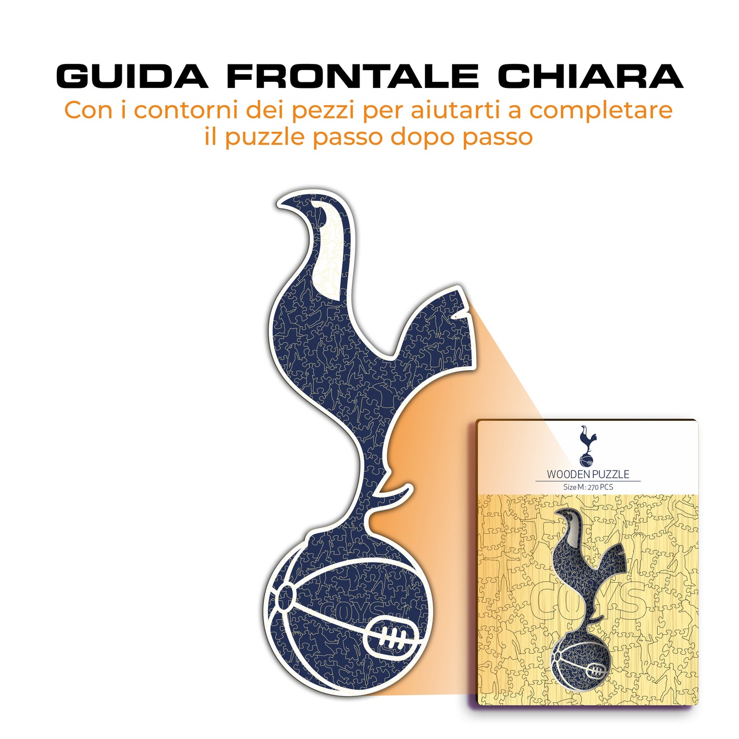 Logo Tottenham Hotspur® - Puzzle di Legno