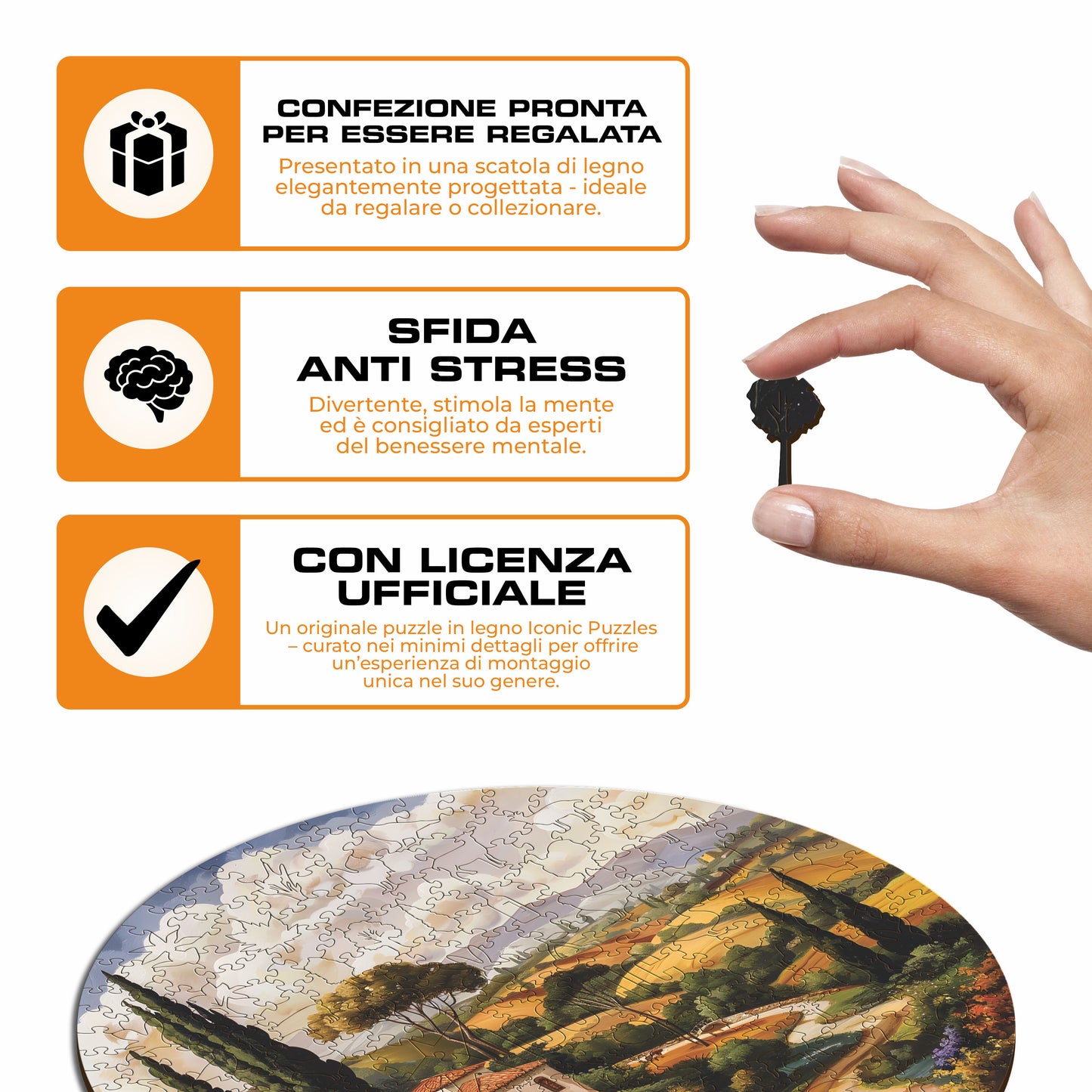 Toscana - Puzzle di Legno