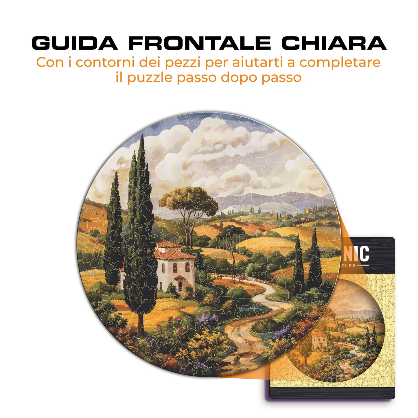 Toscana - Puzzle di Legno
