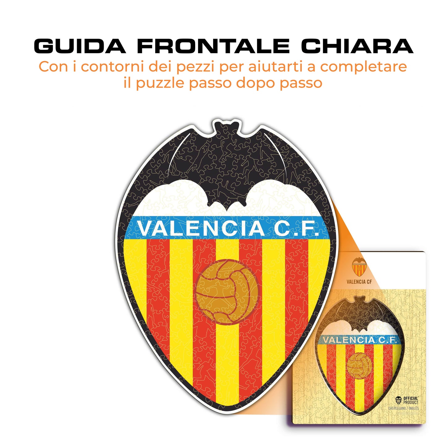 Logo Valencia CF® - Puzzle di Legno