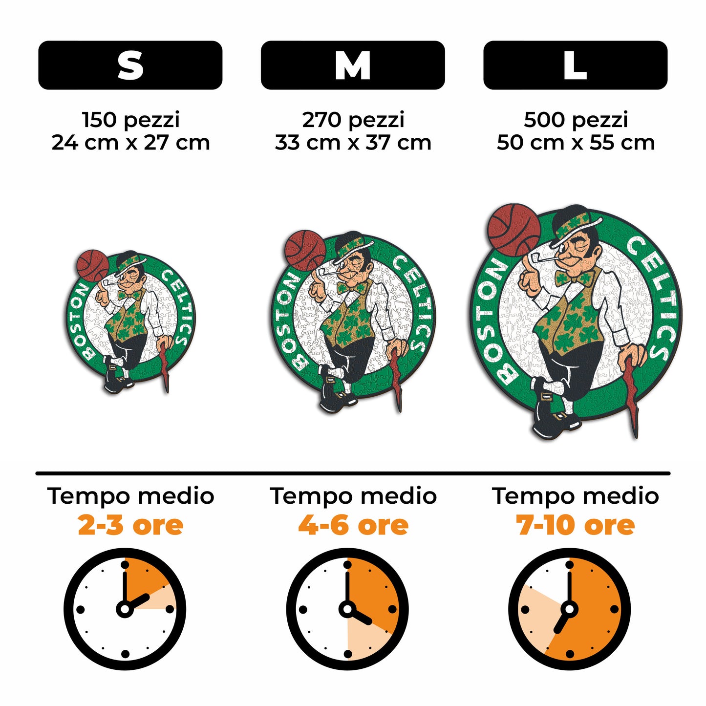Boston Celtics™ Logo - Puzzle di Legno